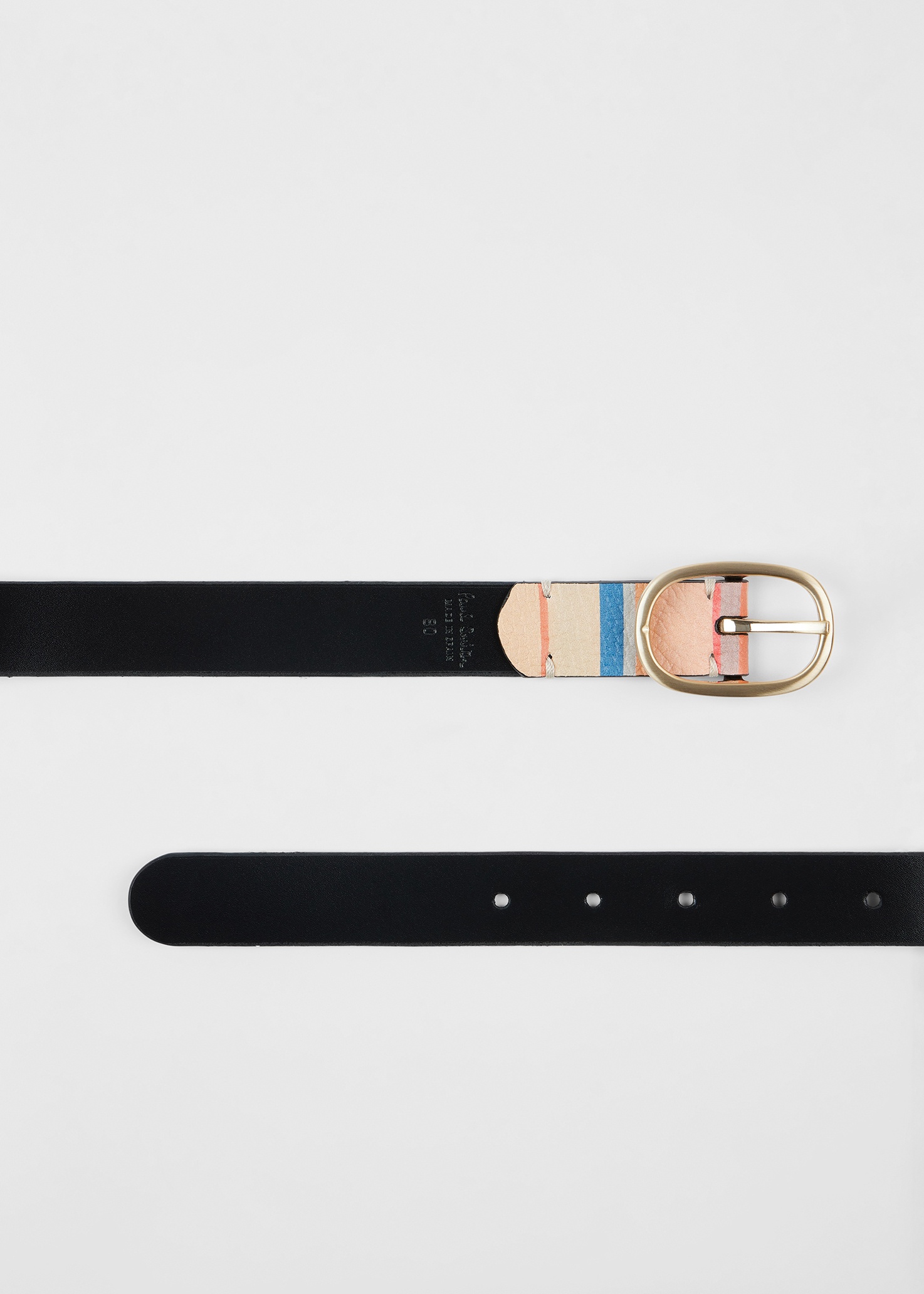 Women's 'Dusky Swirl' Reversible Leather Belt - 3