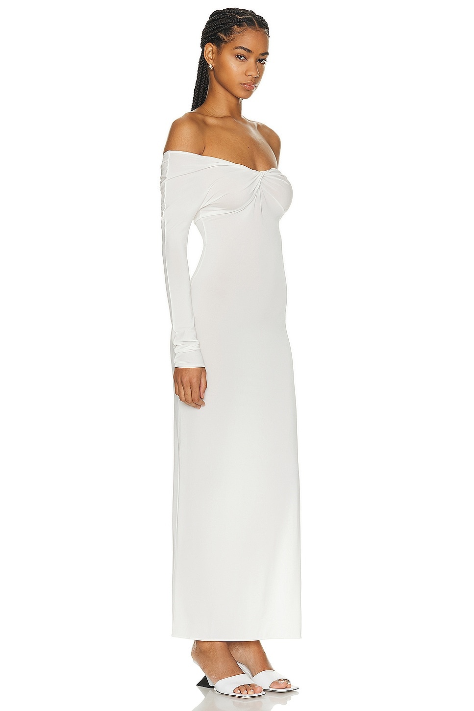 Twist Crepe Jersey Long Dress - 2