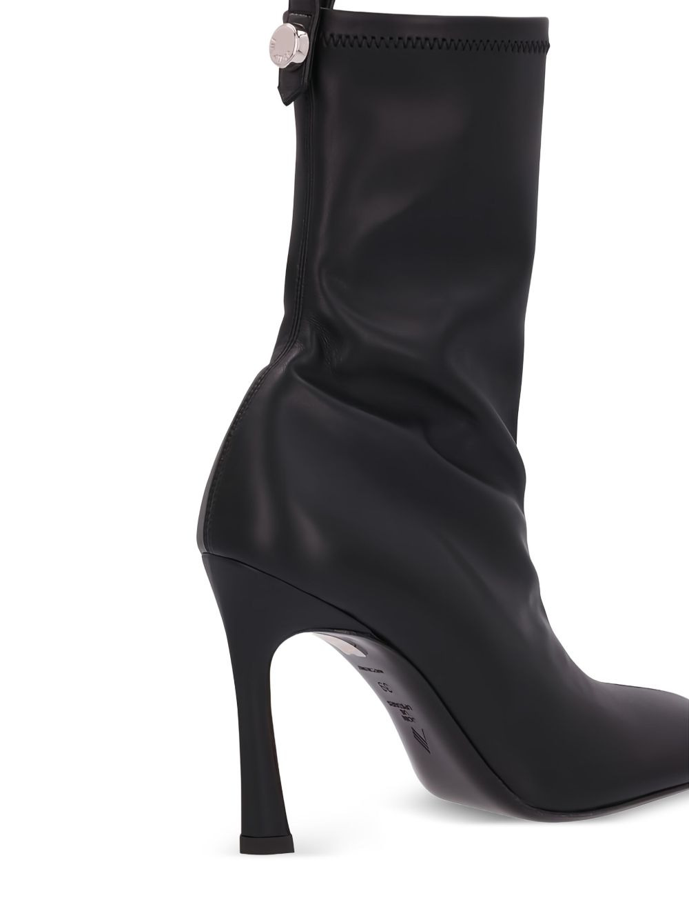 95mm leather sock boots - 4