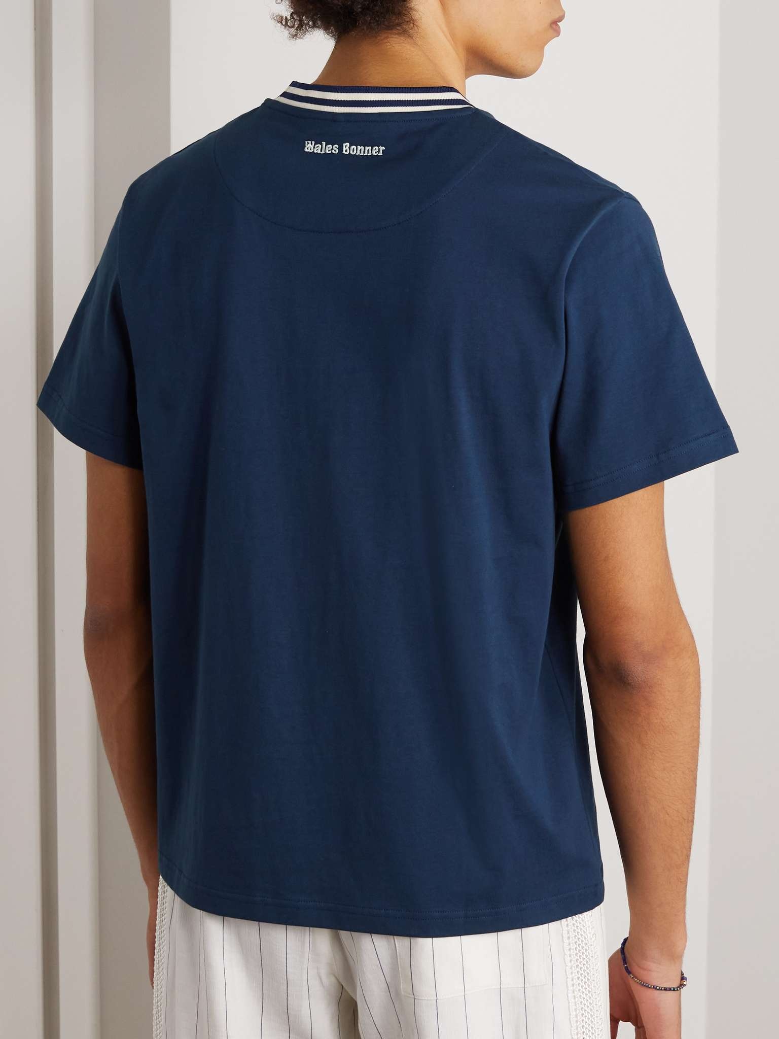 Logo-Embroidered Cotton-Jersey T-Shirt - 7