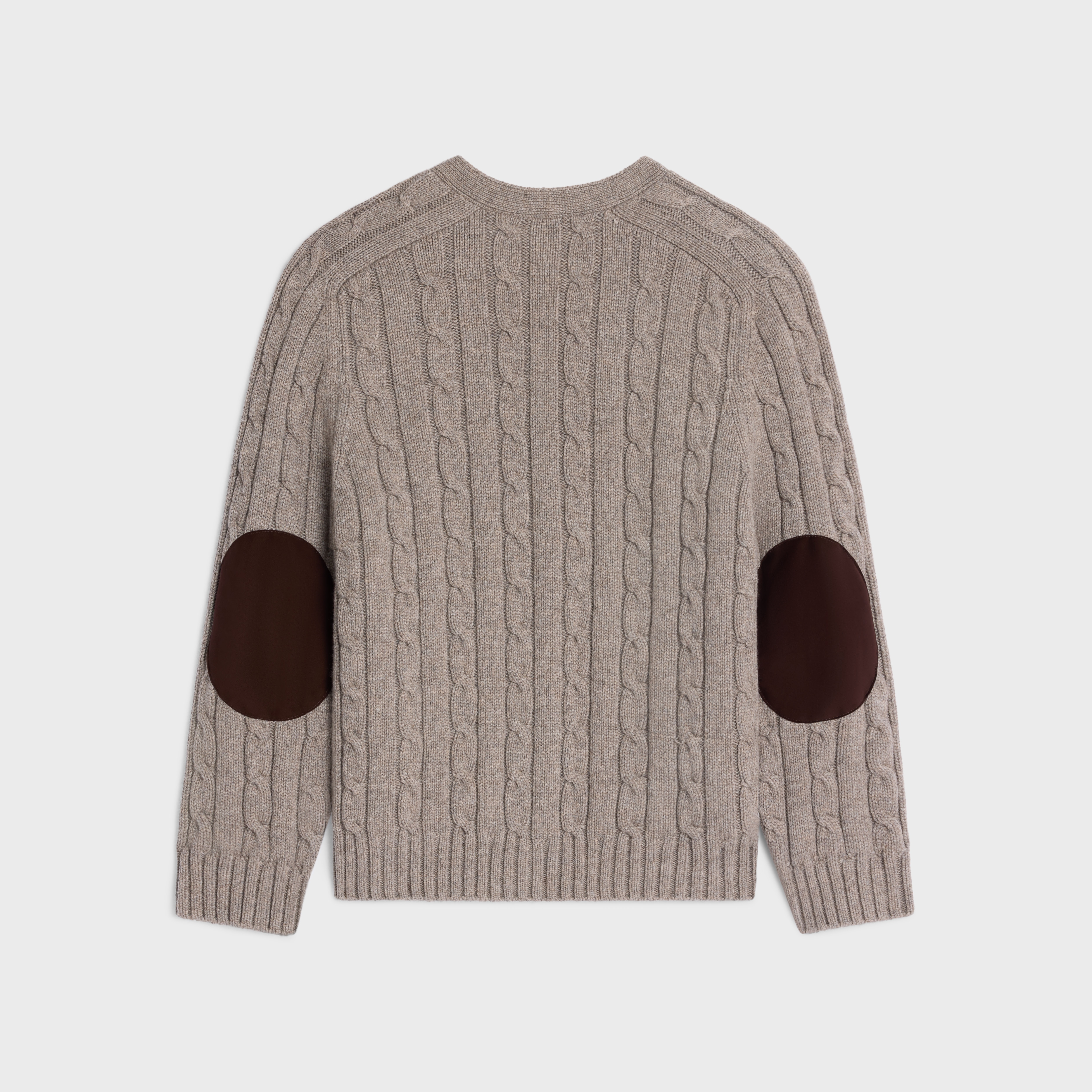 cable-knit triomphe cardigan in cashmere - 2
