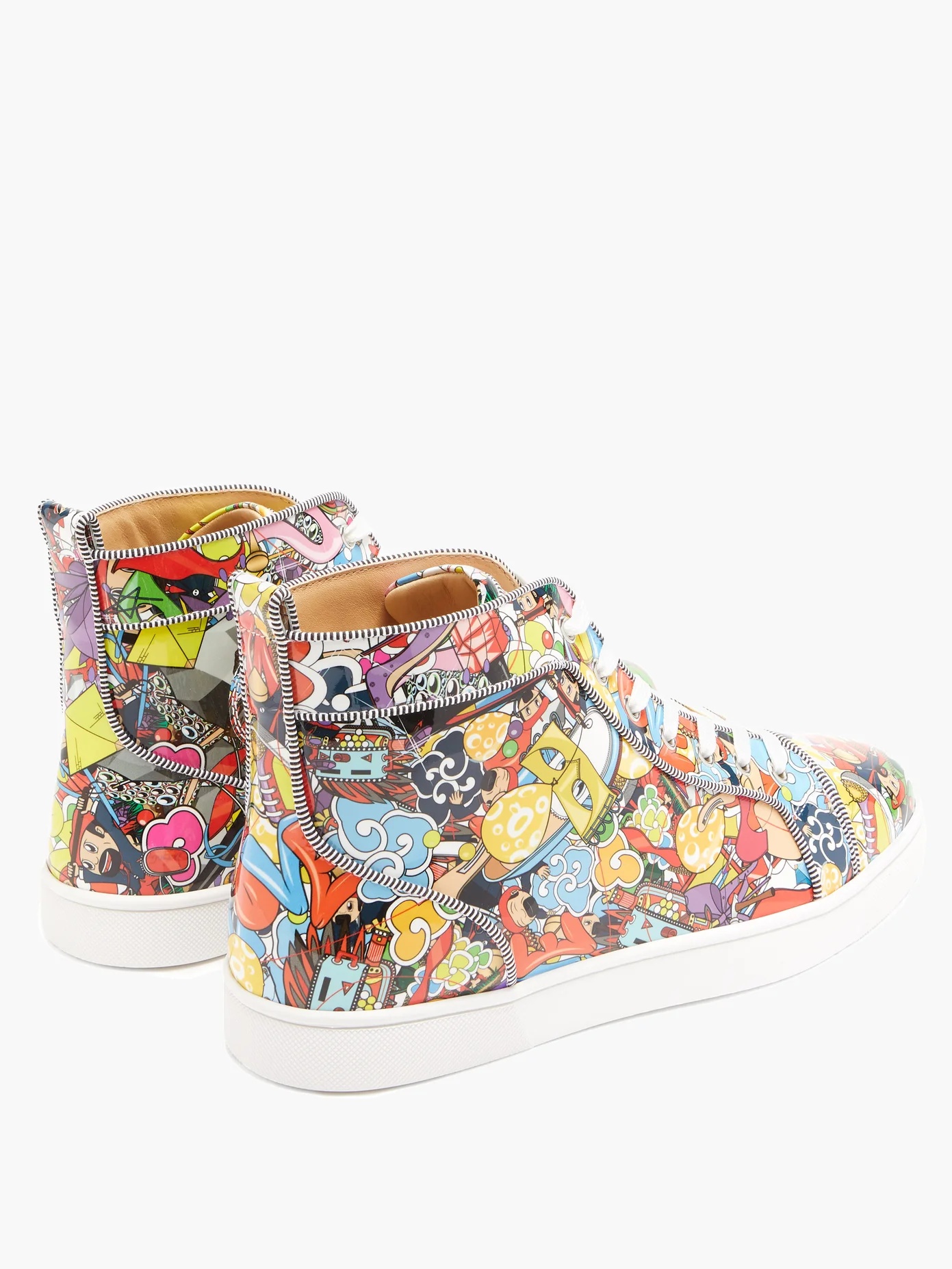 Lou Orlato Super Loubi-print high-top trainers - 4