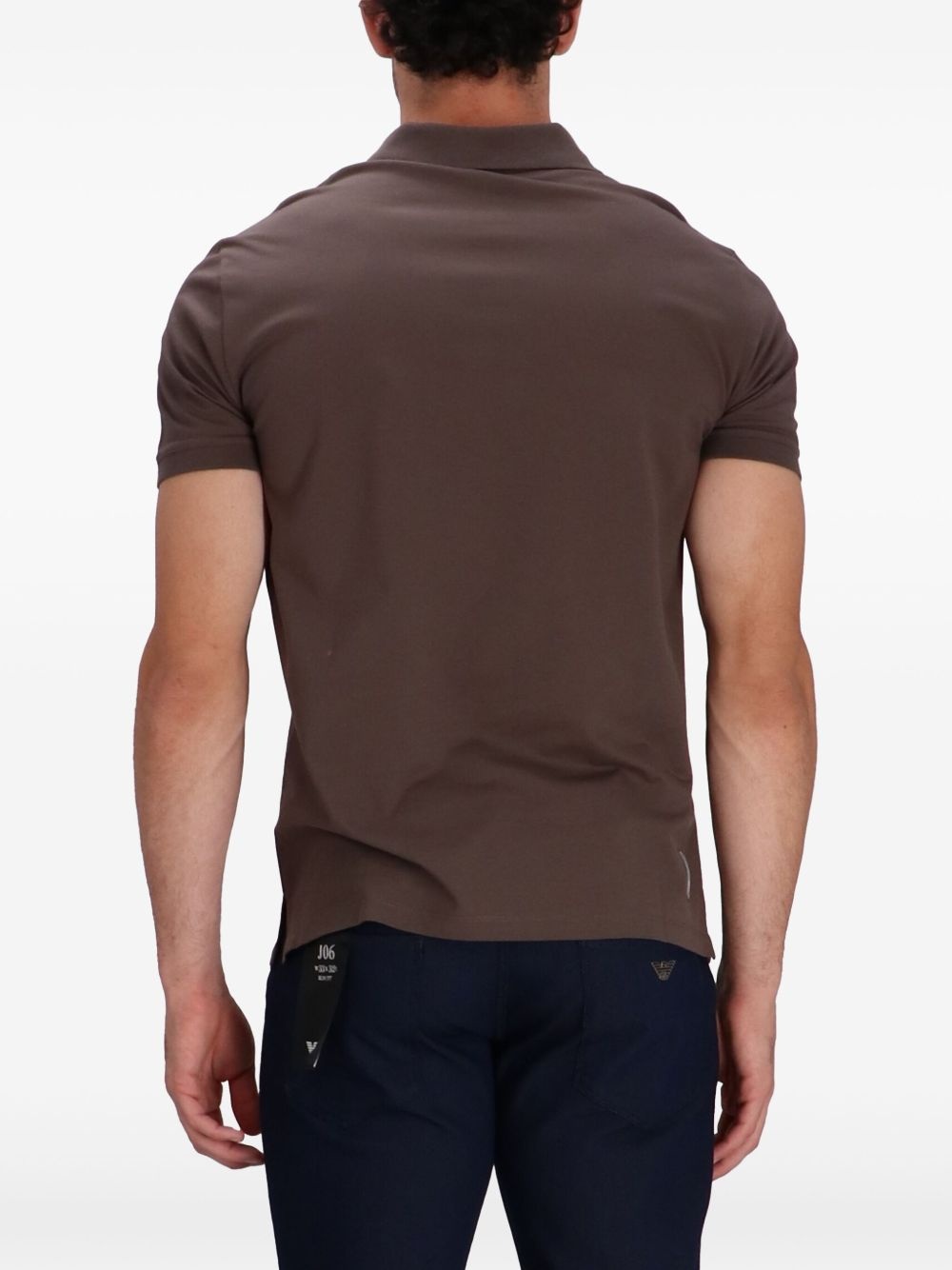 logo-patch polo shirt - 4