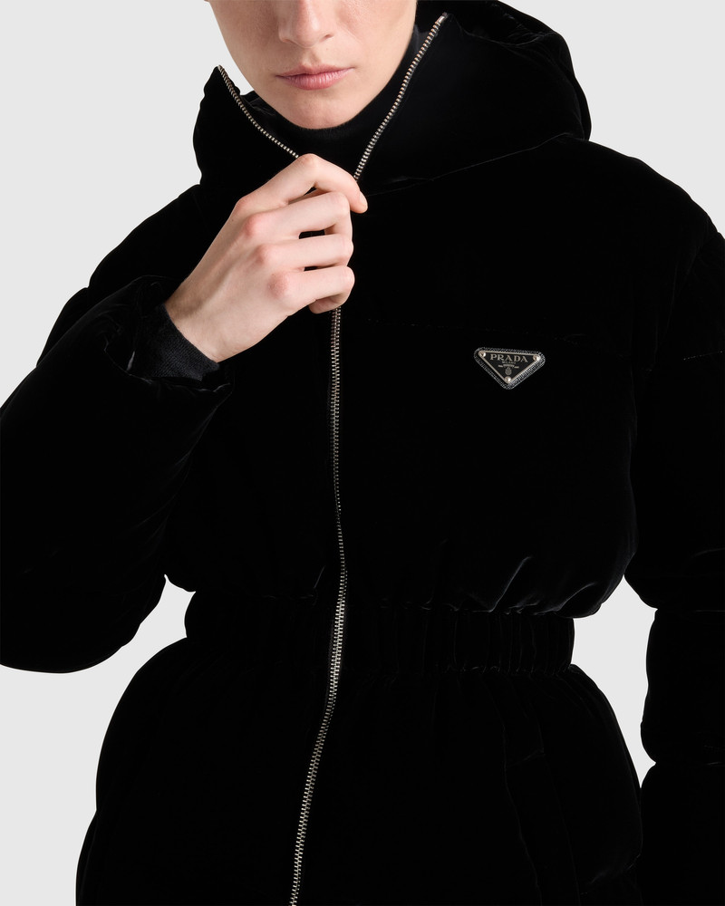 Velvet down jacket 3