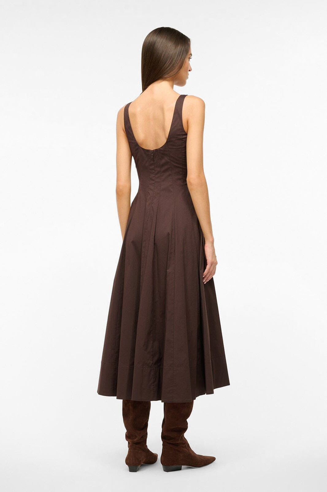 STAUD WELLS DRESS EARTH - 4