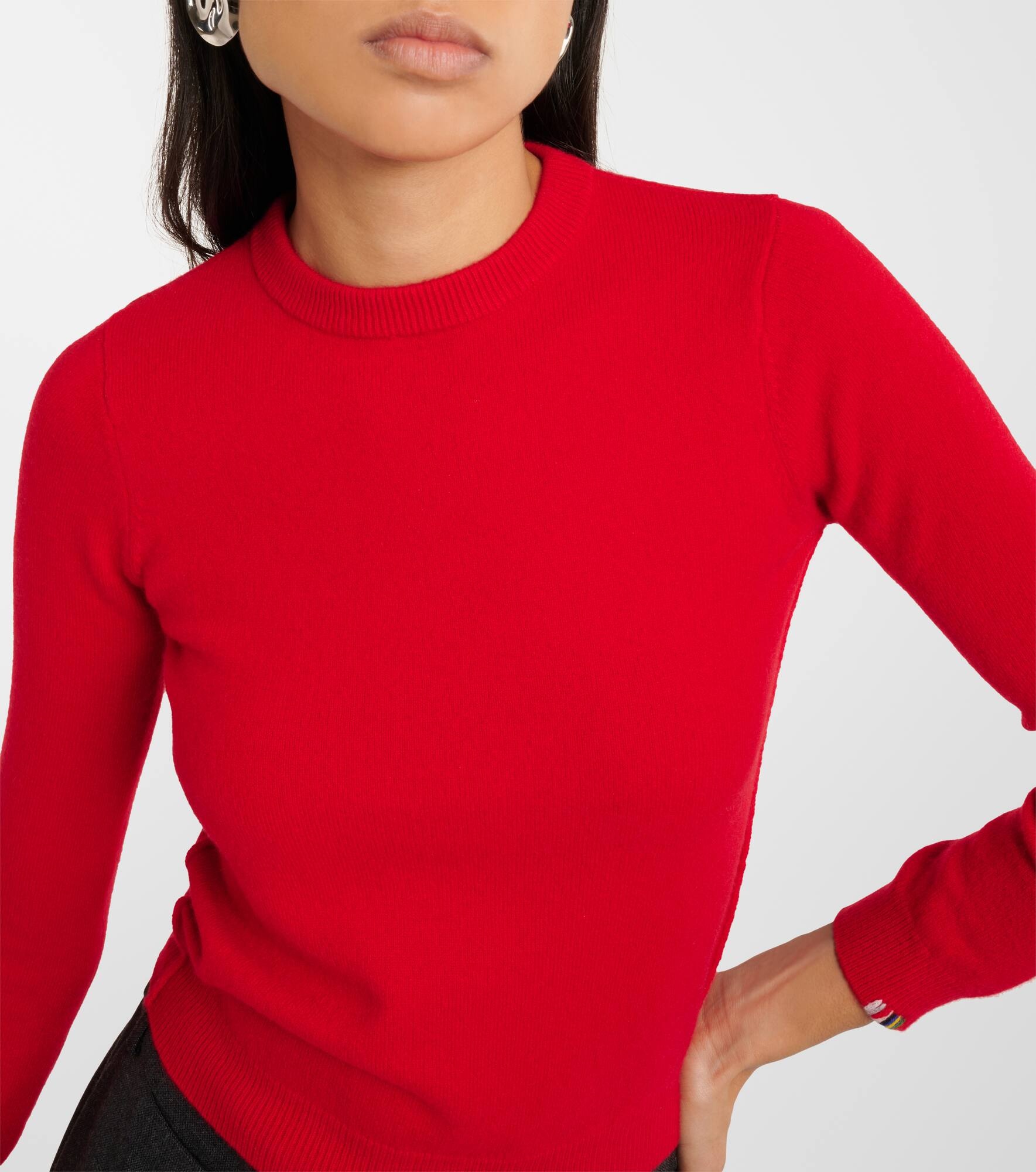 Kid cropped cashmere-blend sweater - 4