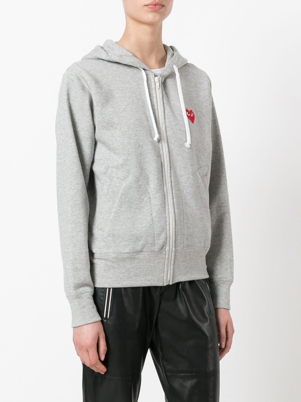 embroidered logo hoodie - 3