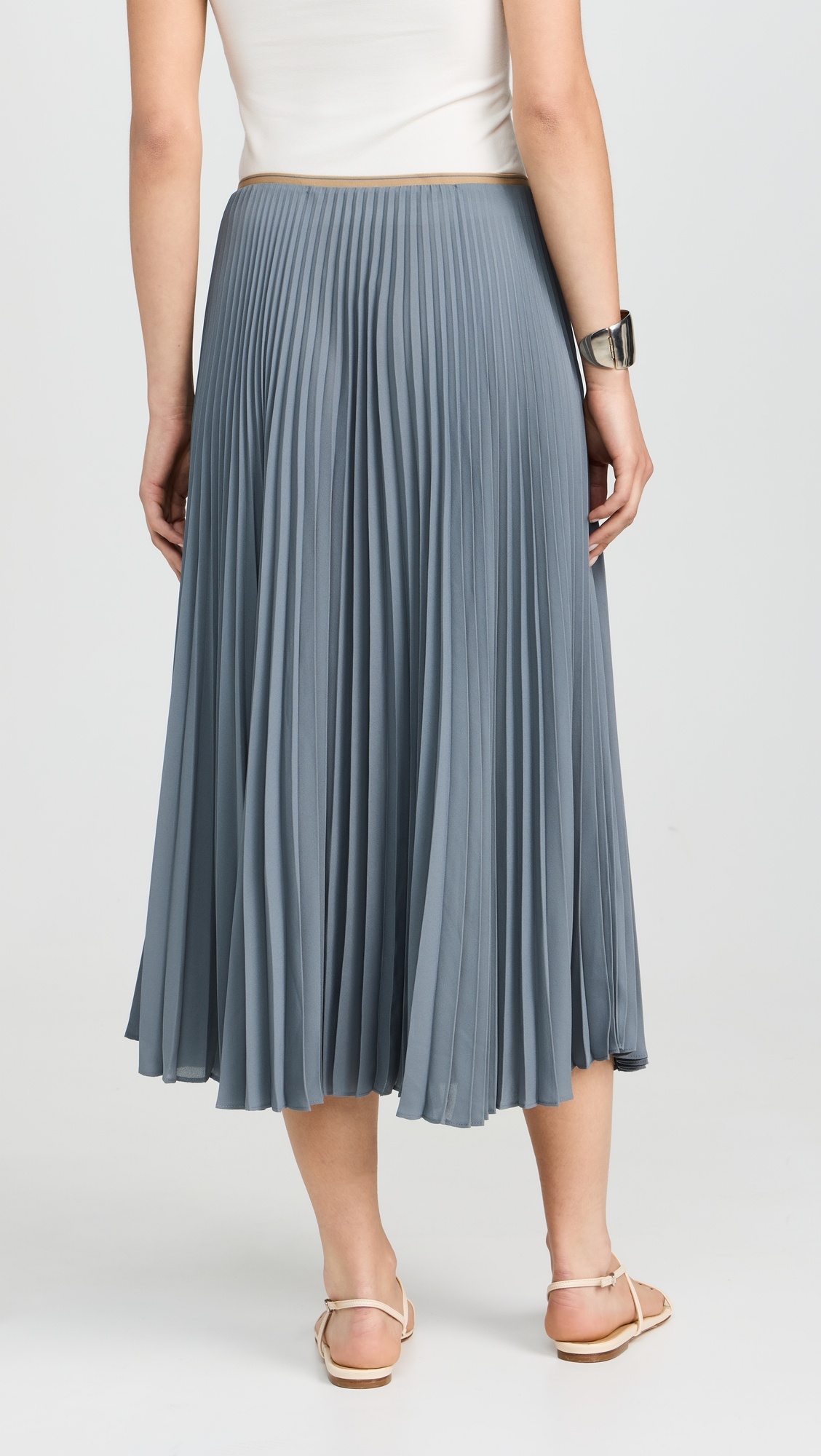 Draped Pleated Skirt - 2