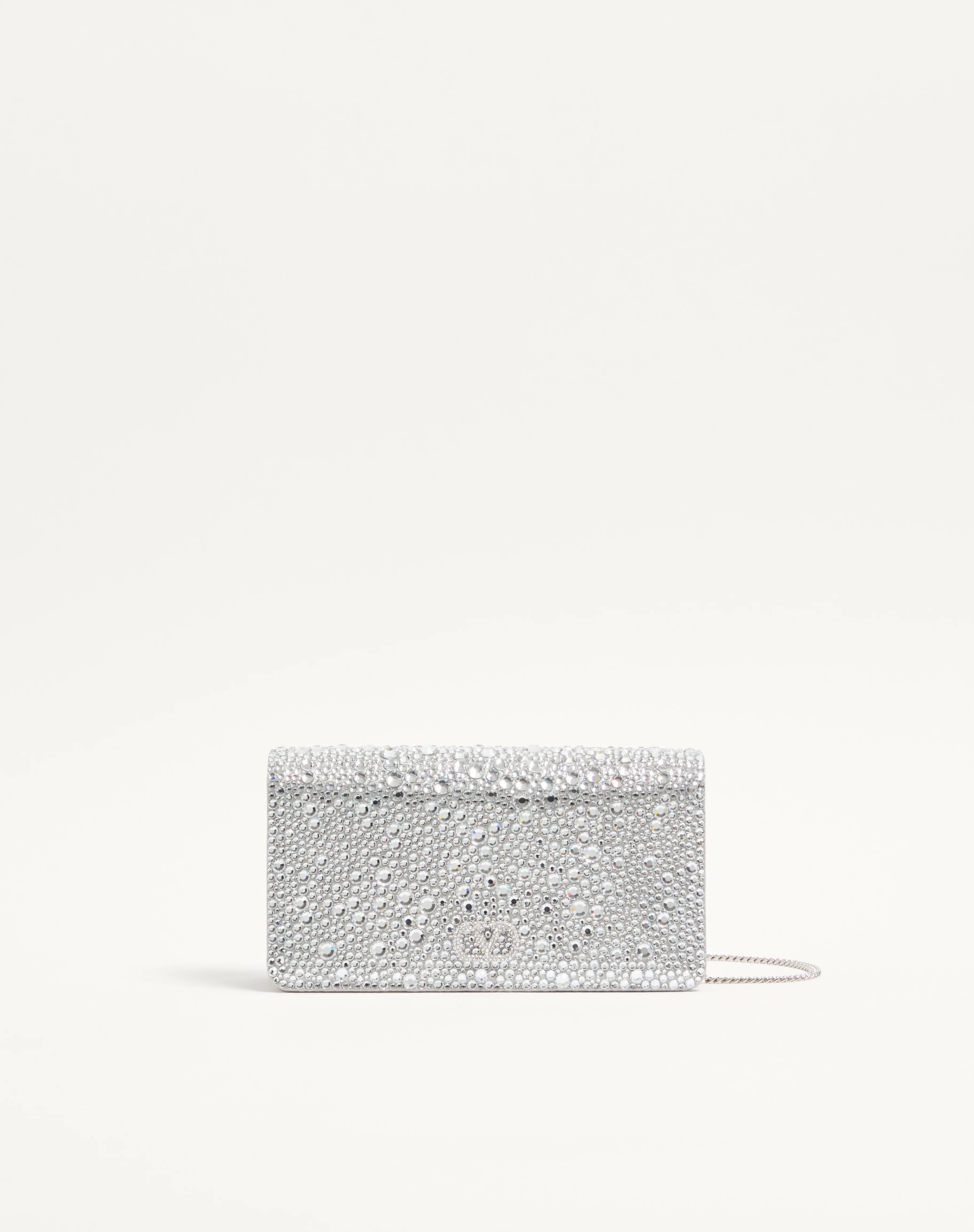 MINI VLOGO SIGNATURE CROSSBODY BAG WITH SPARKLING EMBROIDERY - 1