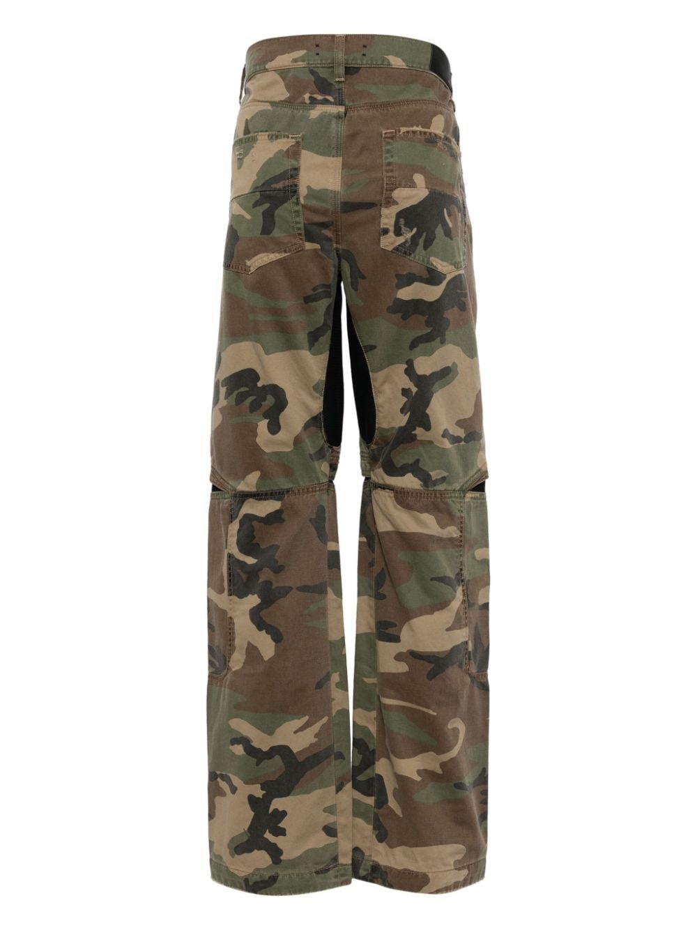 camouflage print denim jeans - 2