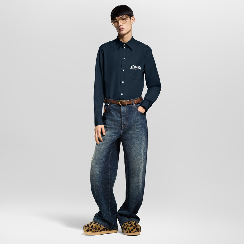 Louis Vuitton Printed Signature Long- Sleeved Shirt outlook