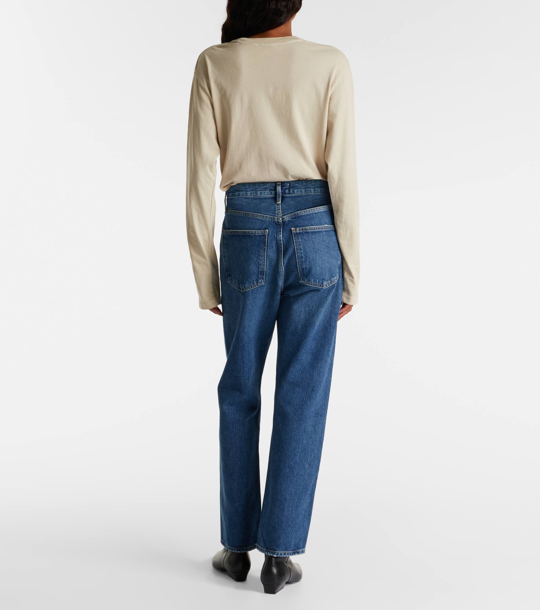 ‘90s mid-rise straight jeans - 3
