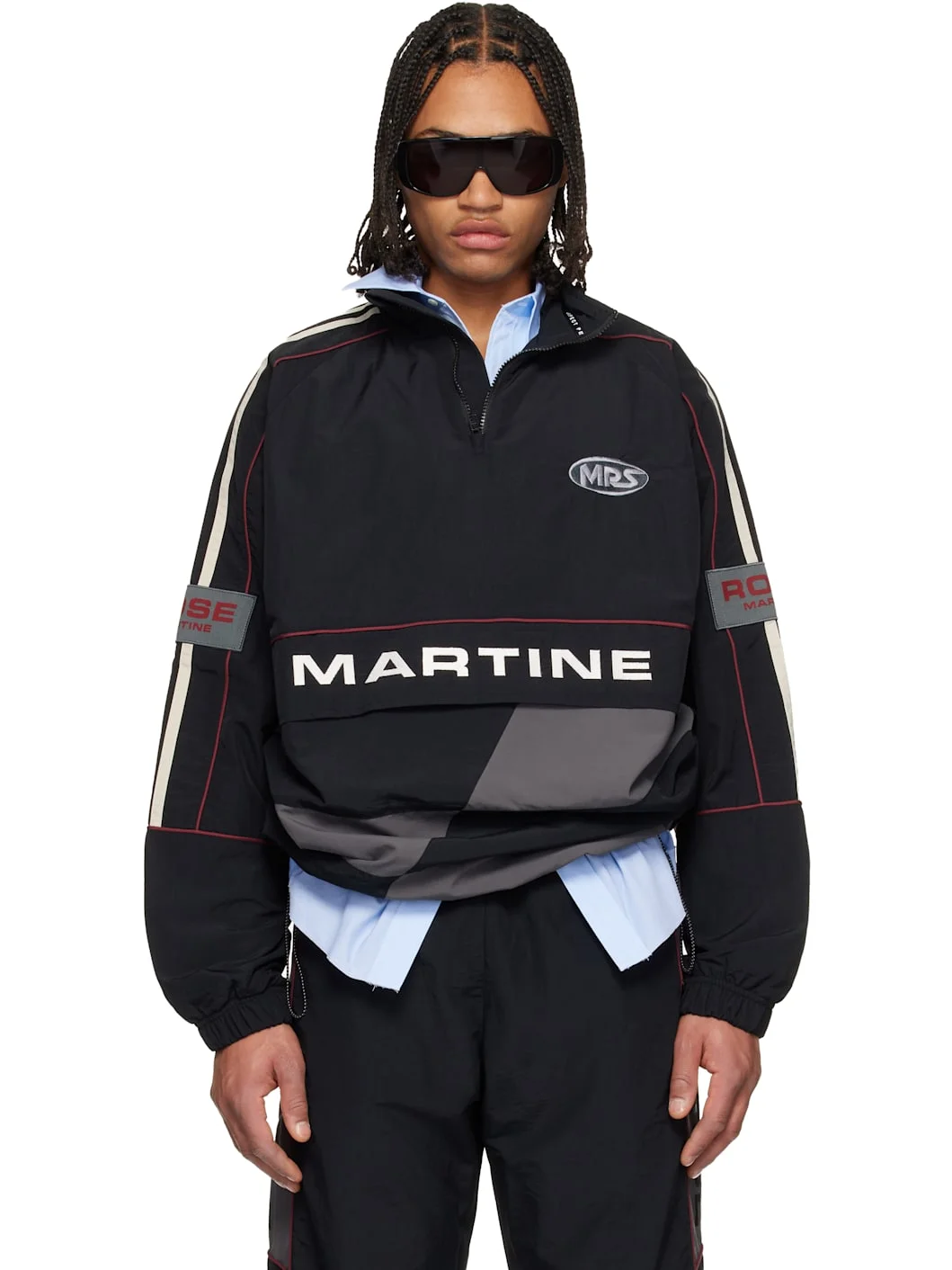 Black & Gray Hockey Track Jacket - 1