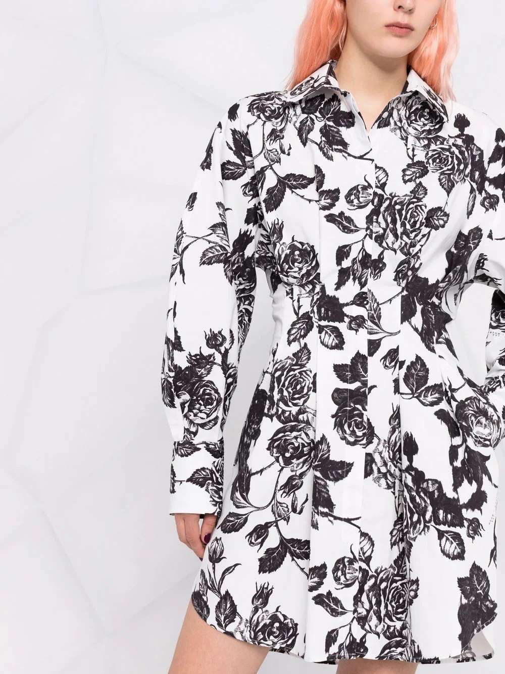 floral shift shirt dress - 5