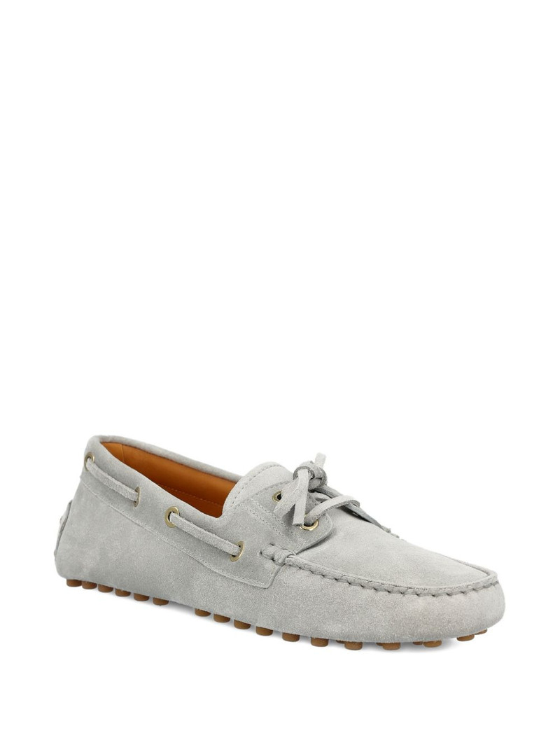 Tod's tie detail flat loafers outlook