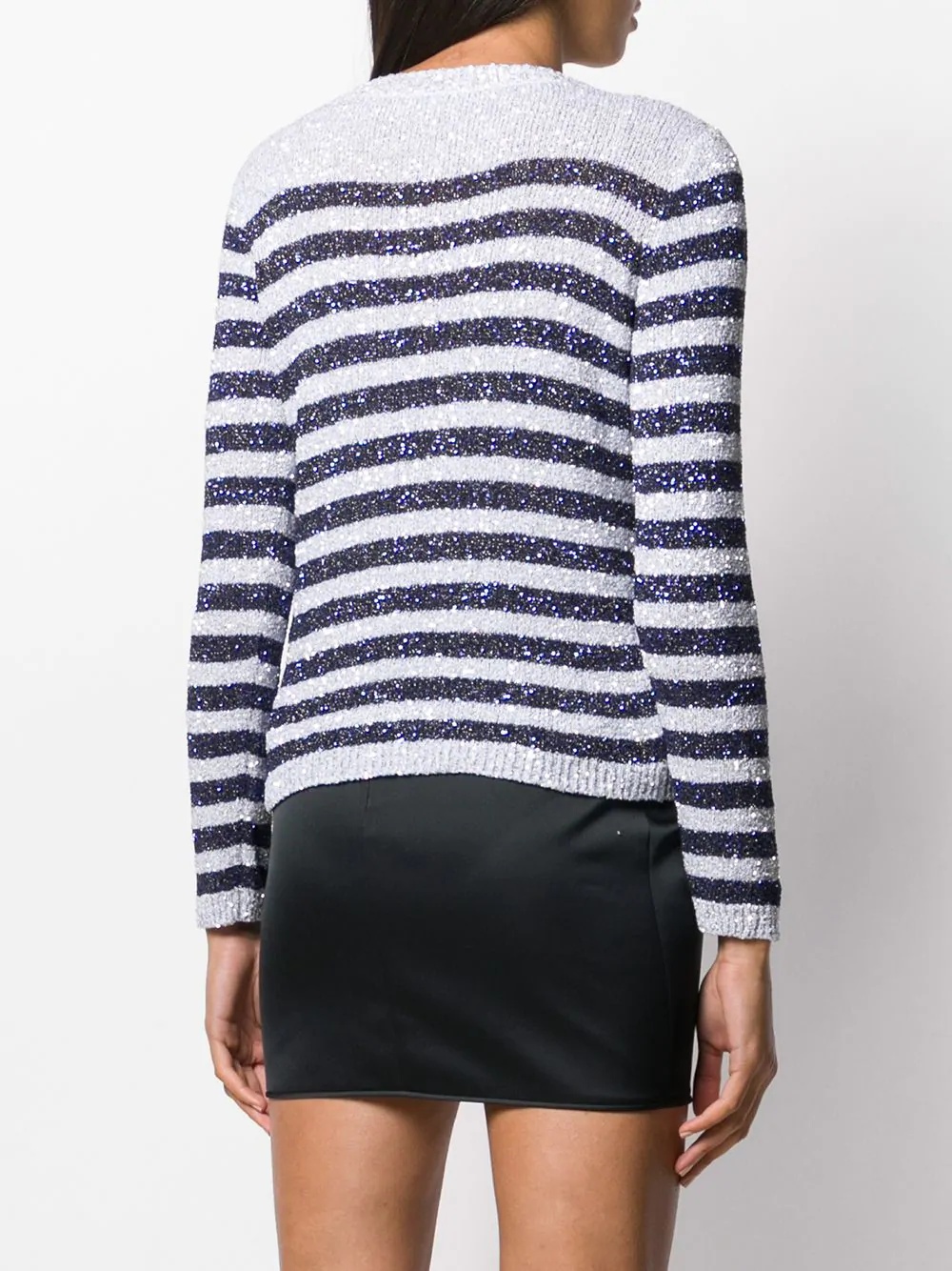 sequinned striped jumper - 4