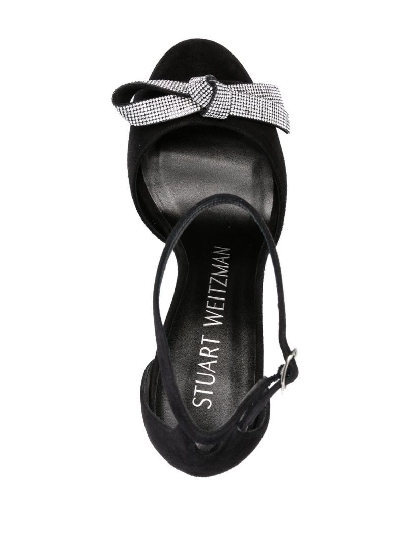 125mm embellished-bow detail sandals - 4