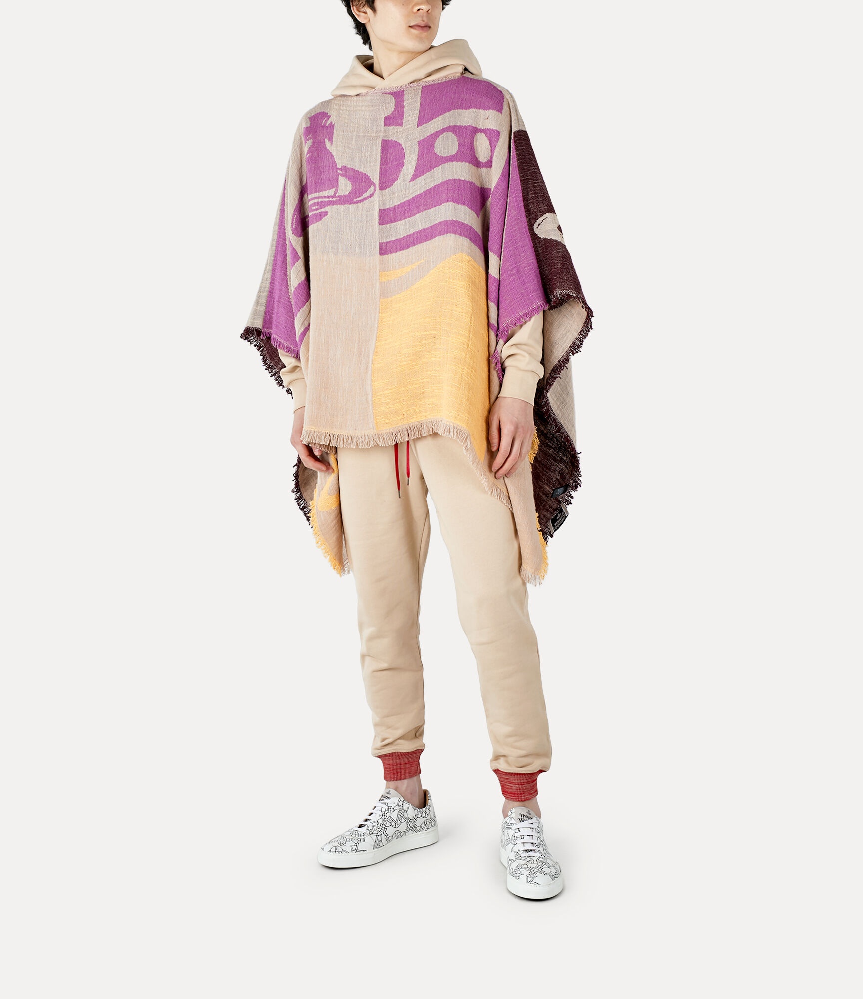 BUFFALO ORB CHECK PONCHO - 5