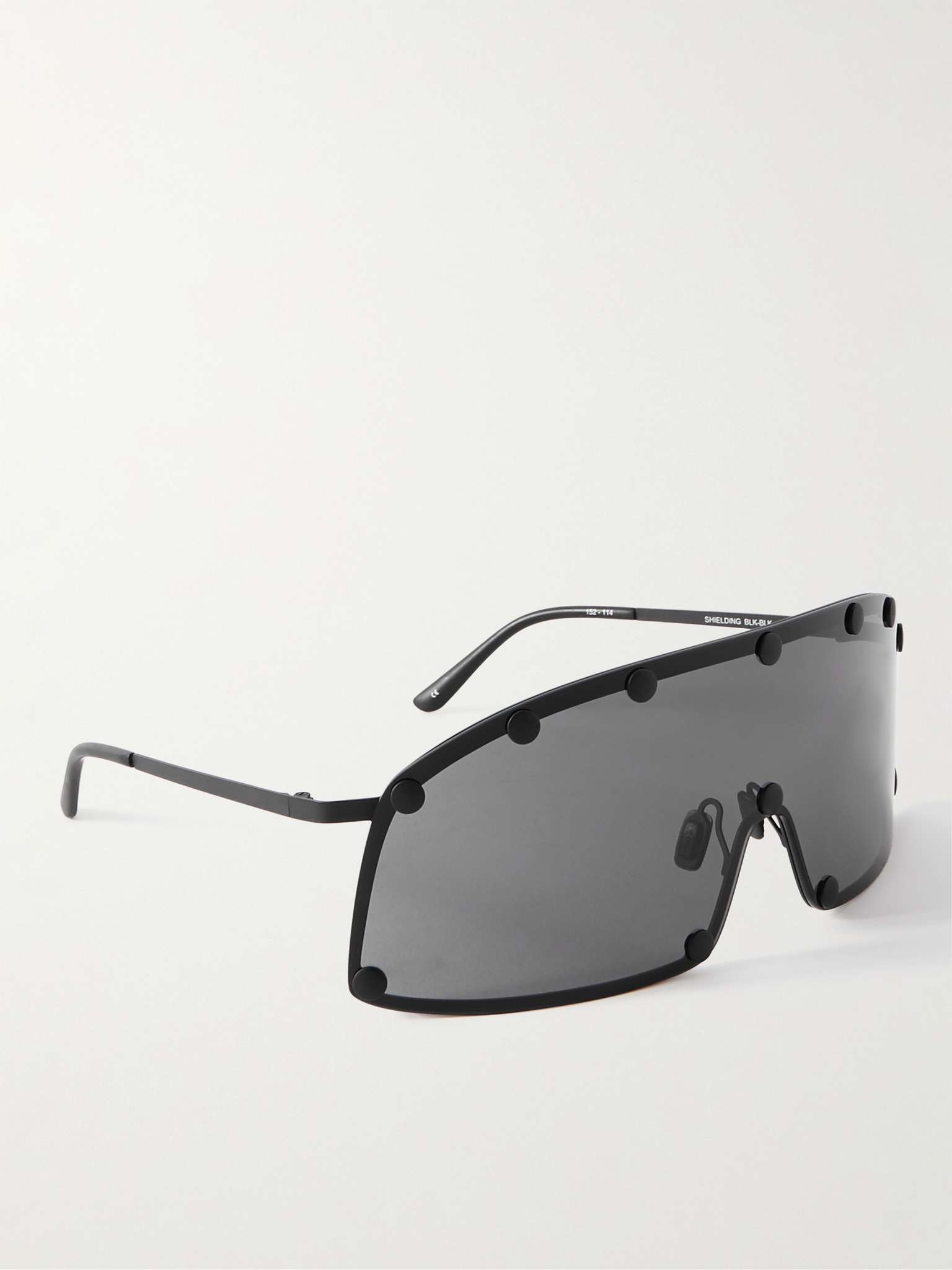 Shielding D-Frame Studded Stainless Steel Sunglasses - 3