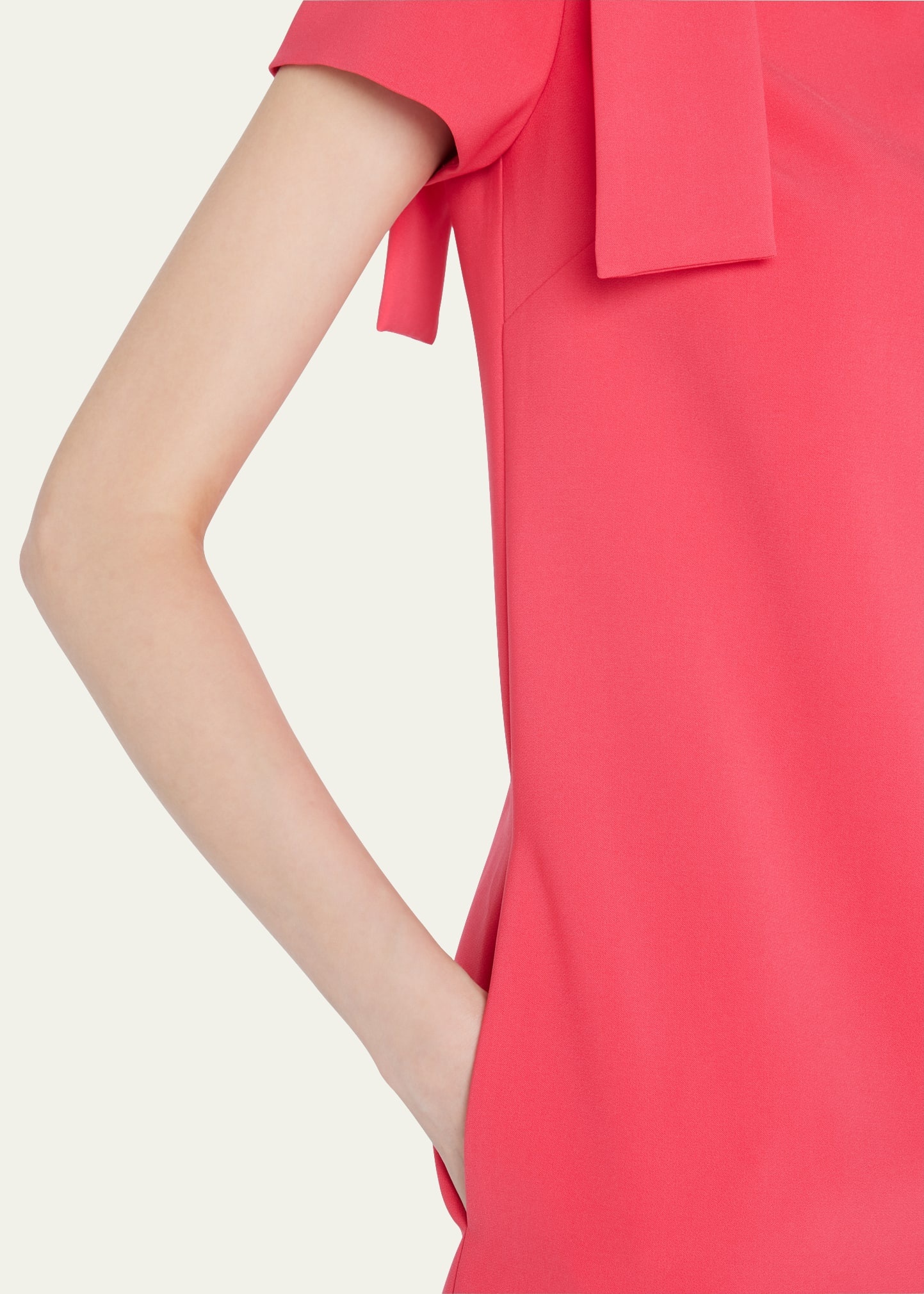 Bow Detail Shift Dress - 5