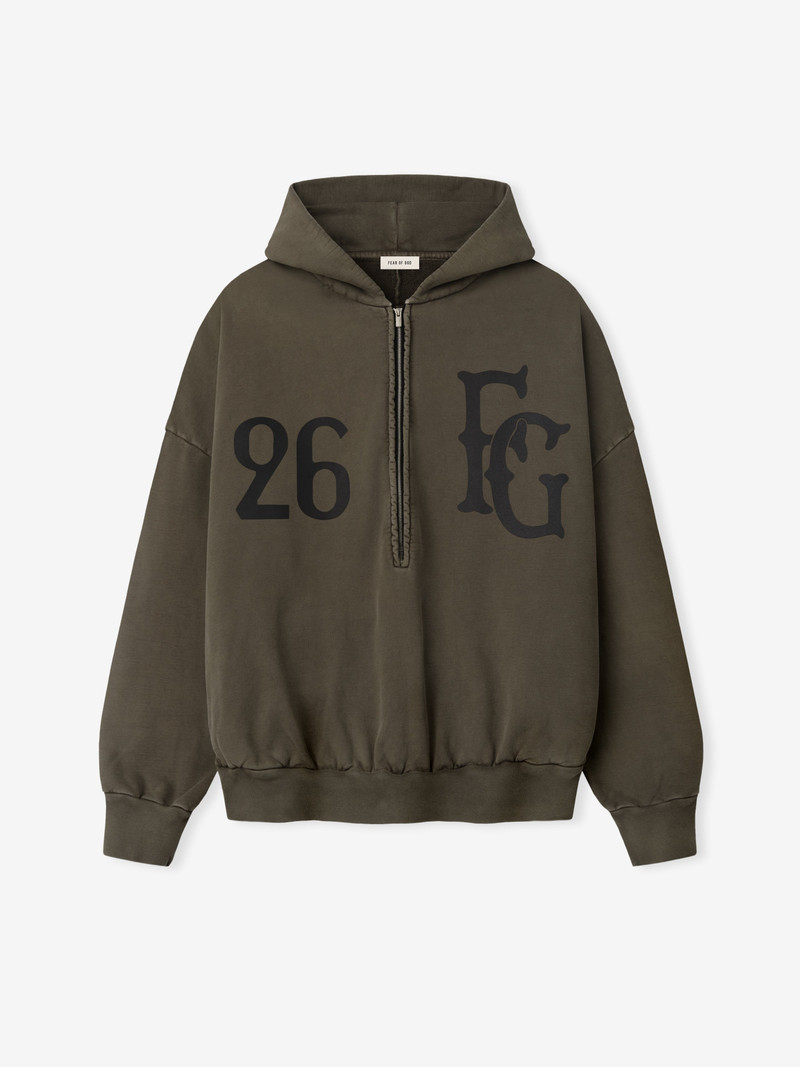Baseball Club Half Zip Hoodie 1