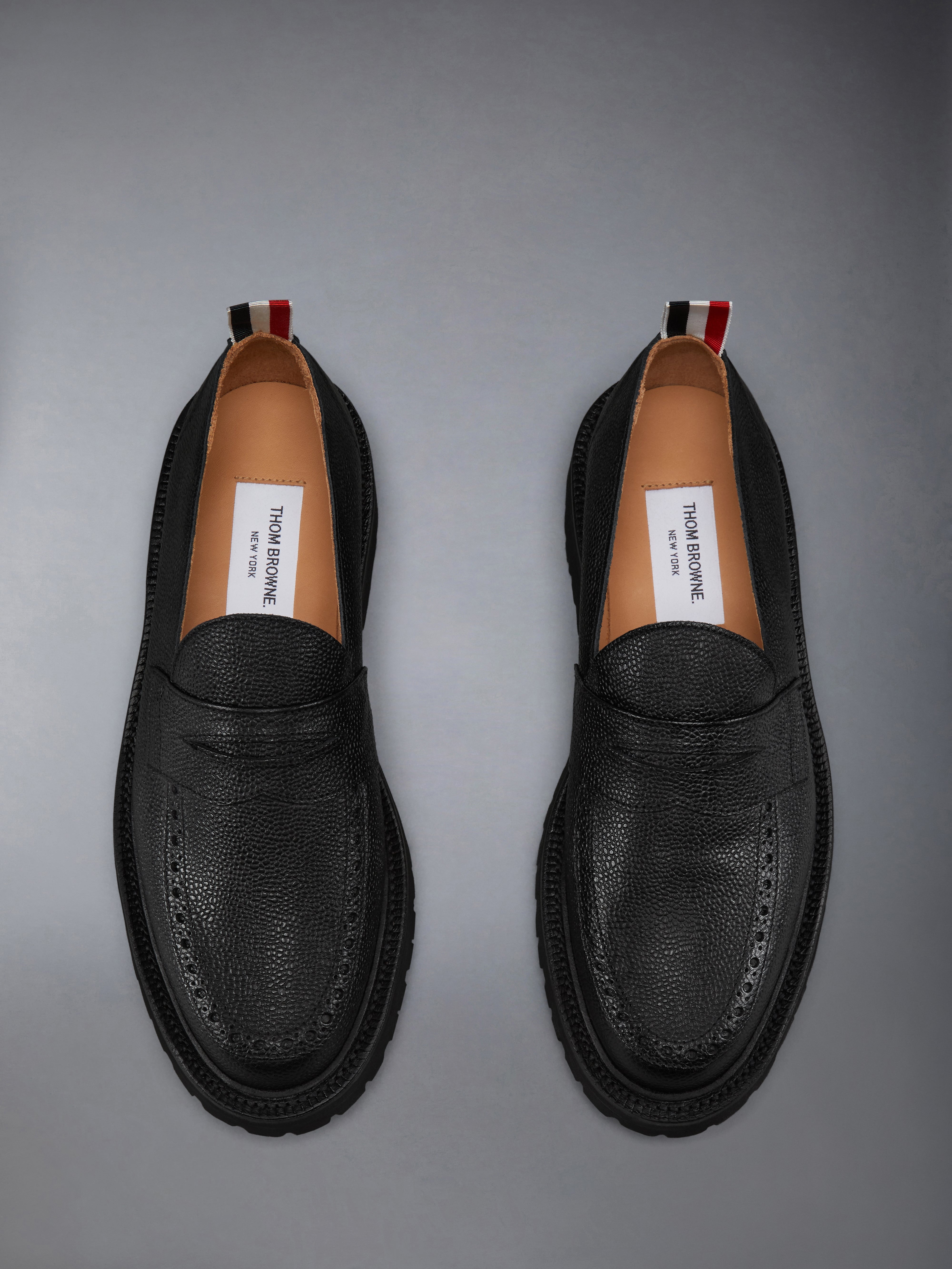 PEBBLE GRAIN COMMANDO SOLE PENNY LOAFER - 5