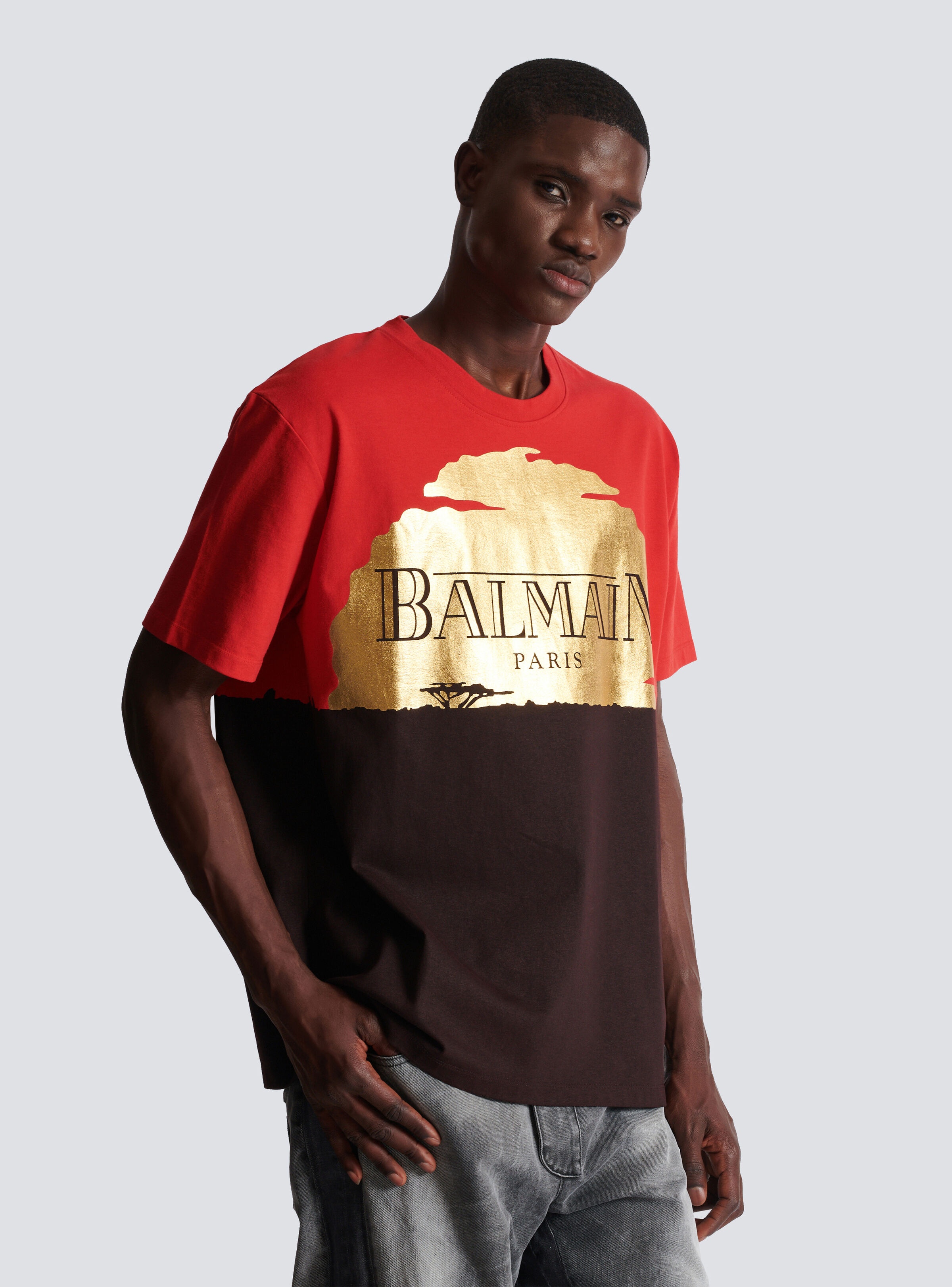 Disney x Balmain: The Lion King - Relaxed T-shirt with Sunset print - 6