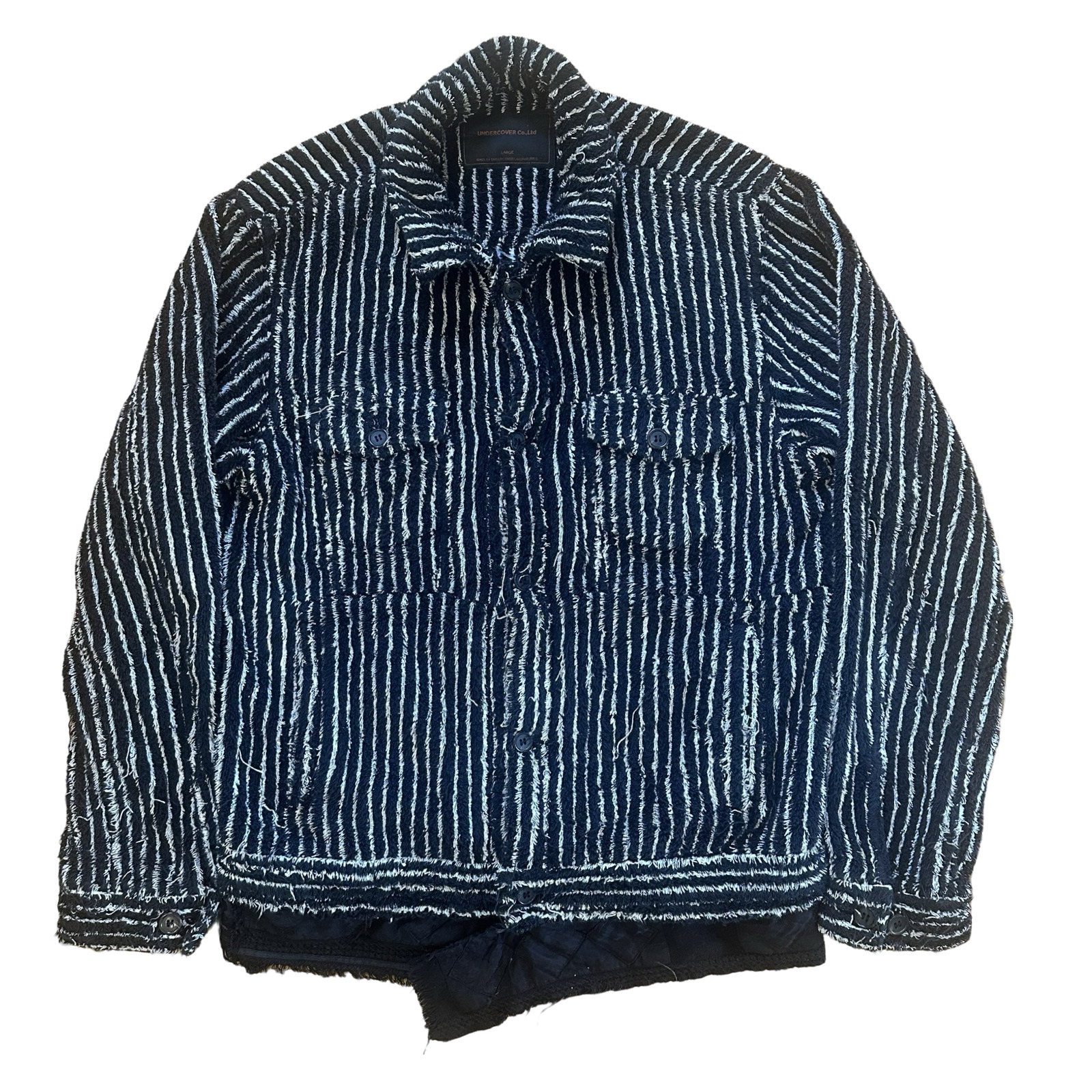 Coup de Grace - Undercover Terry Cloth ‘Scab/Ethnic Print’ Trucker SS03 Sz Large - 1