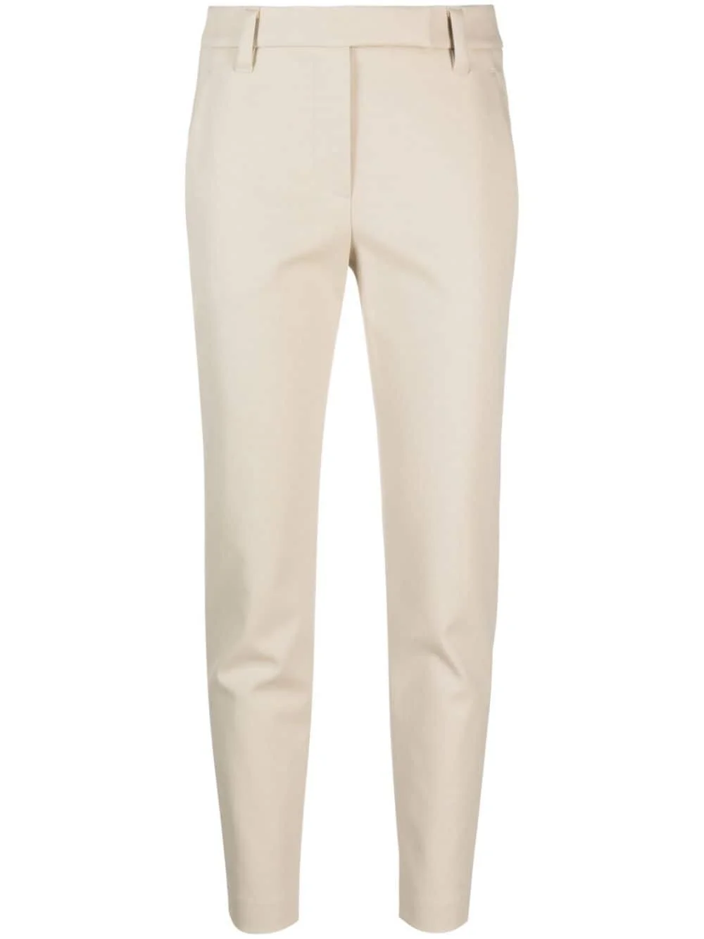 gabardine cropped trousers - 1
