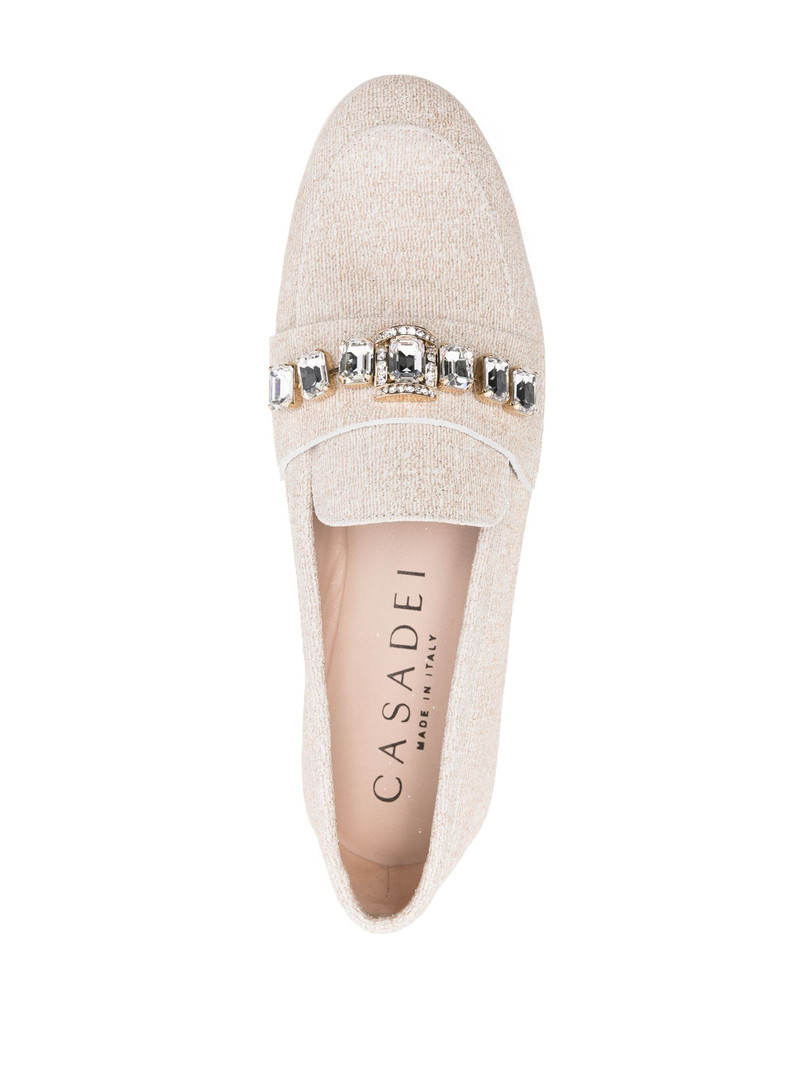 Crystal-embellished Loafers 4