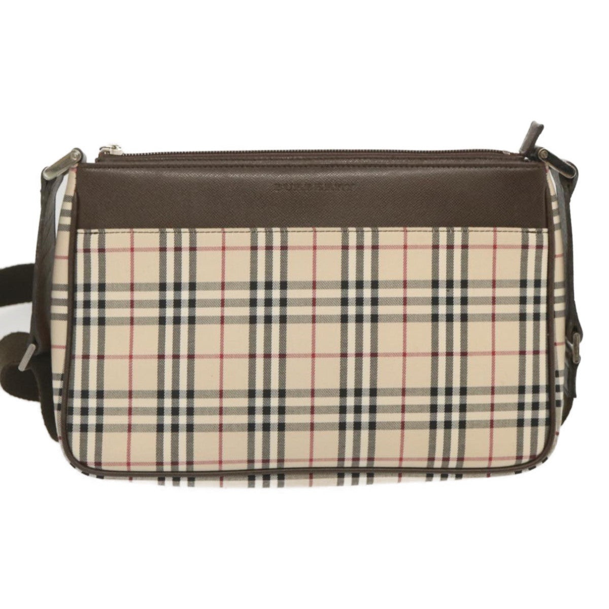 Burberry Nova Check Shoulder Bag Canvas Beige - 13