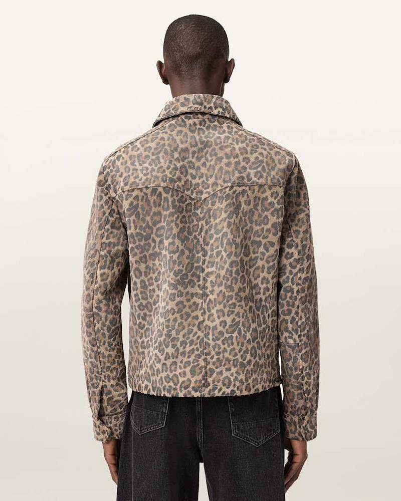 DELLCOT LEOPARD PRINT SUEDE JACKET 9