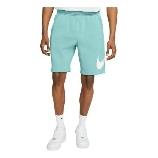 Men's Nike Logo Drawstring Athleisure Casual Sports Shorts Blue BV2721-382 - 1