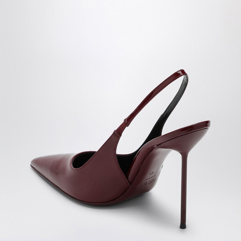 Paris Texas Slingback Lidia Rouge Noir In Patent Leather Women - 2