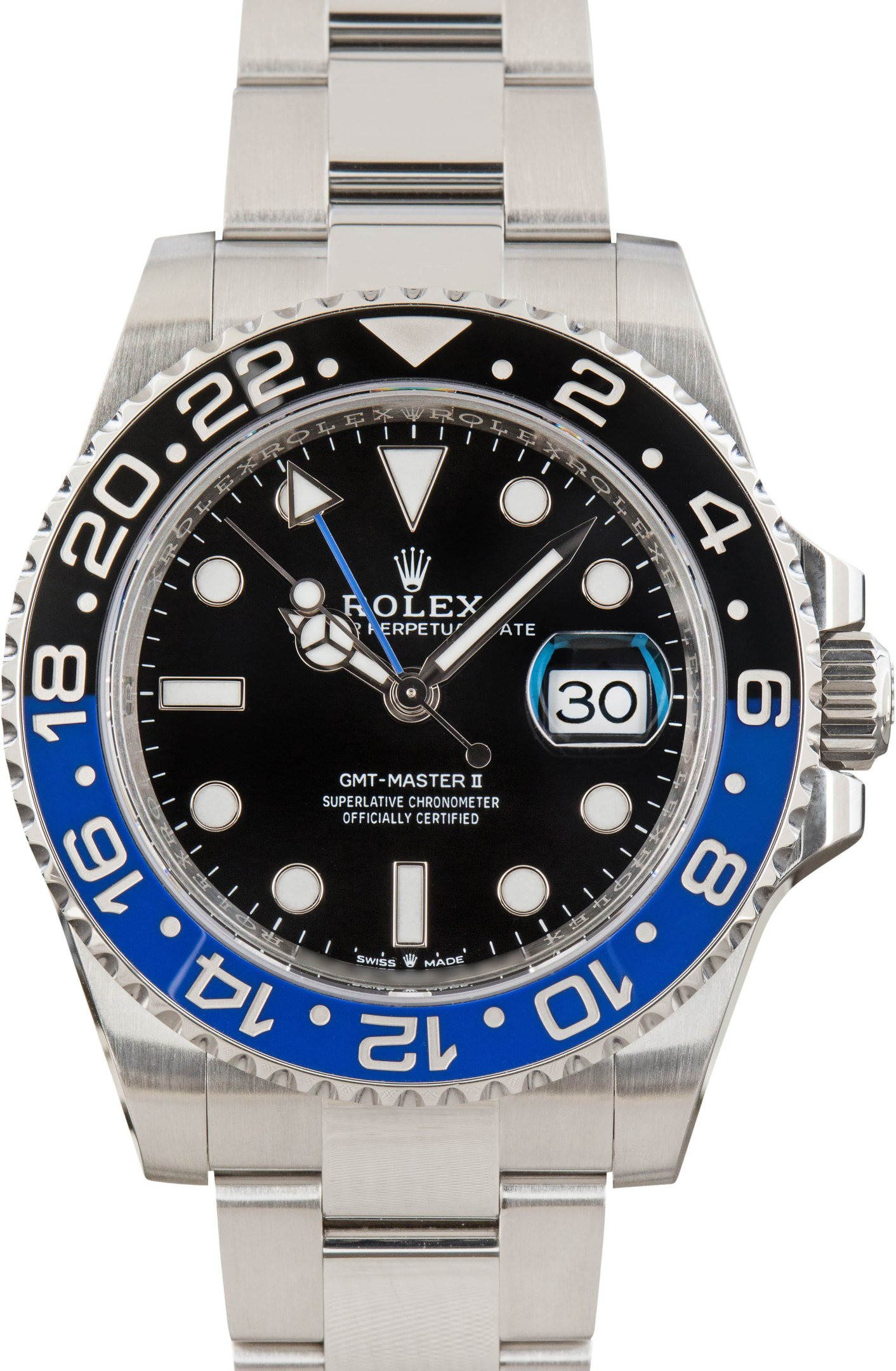 Pre-owned Rolex GMT-Master II Ref 126710BLNR Batman - 1