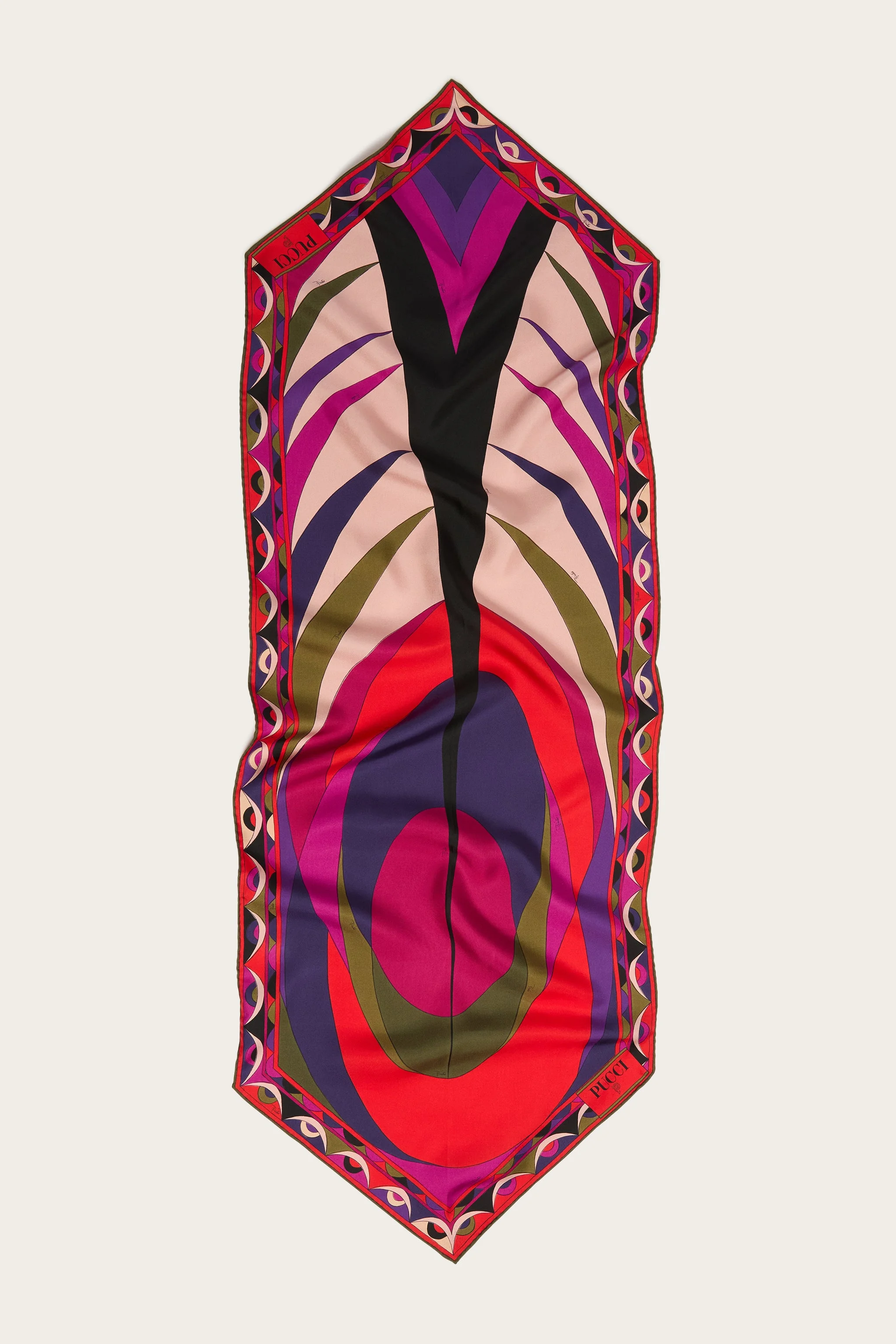 VOLUTE PRINT SILK LOSANGE - 1