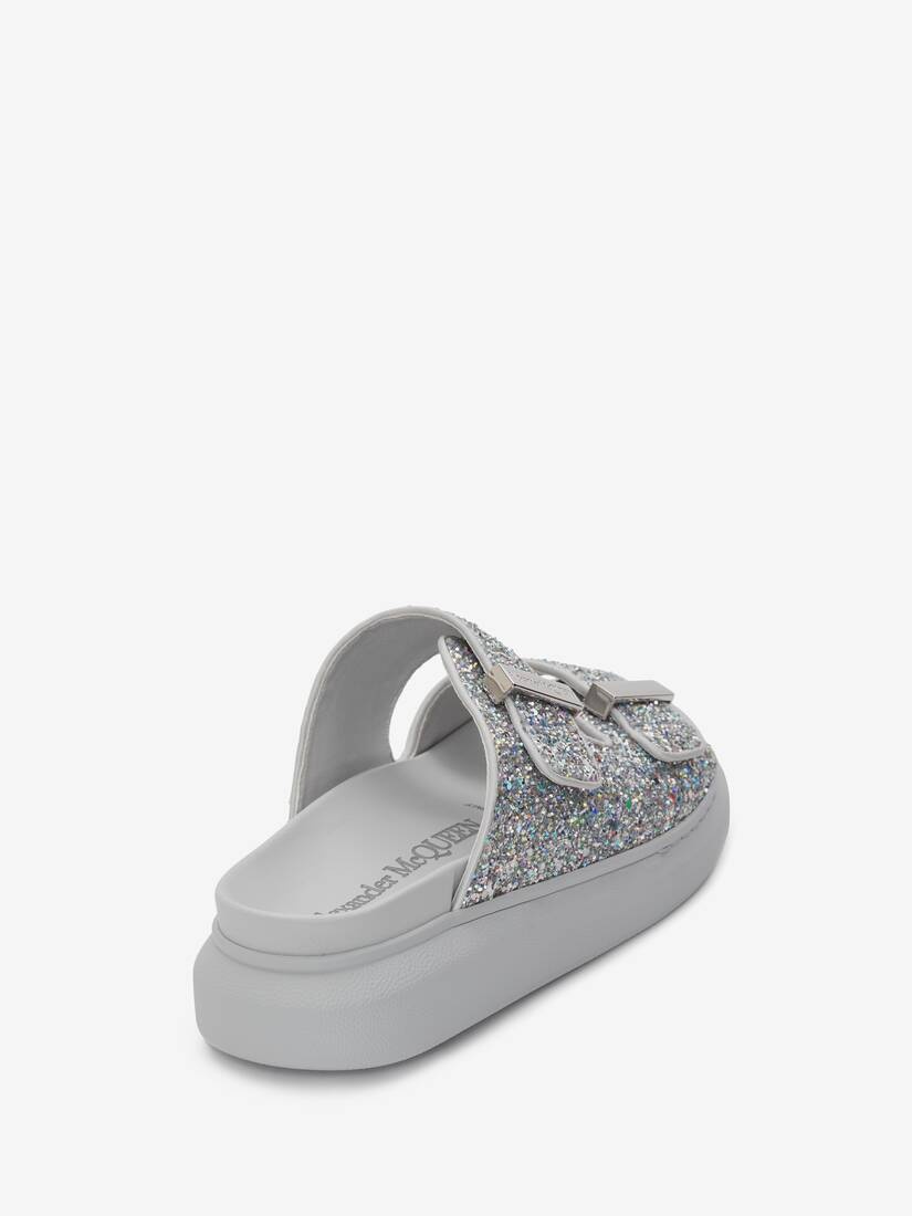 Oversized Hybrid Slide in Silver - 3