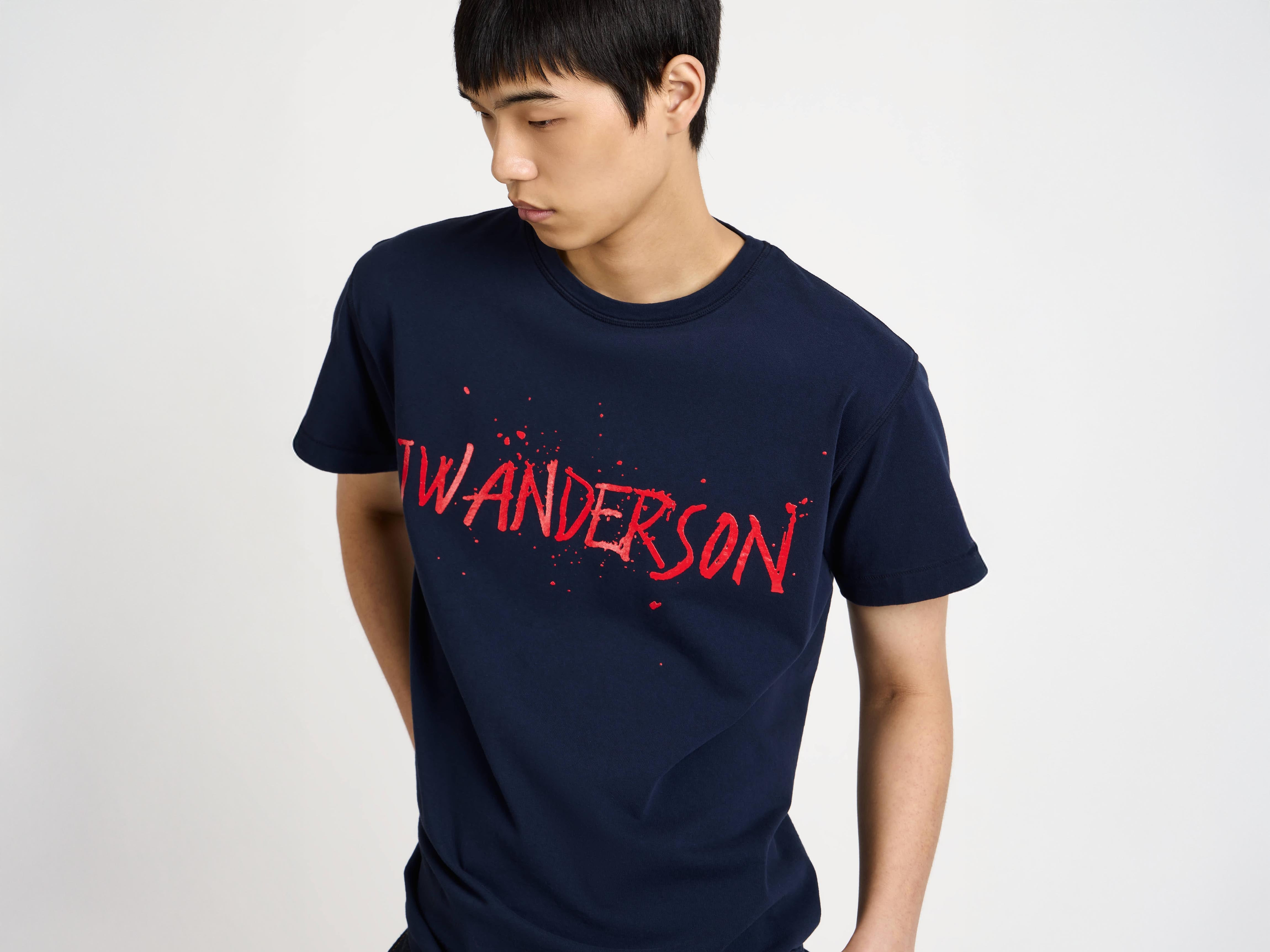 CIRCULAR T-SHIRT IN NAVY - 5