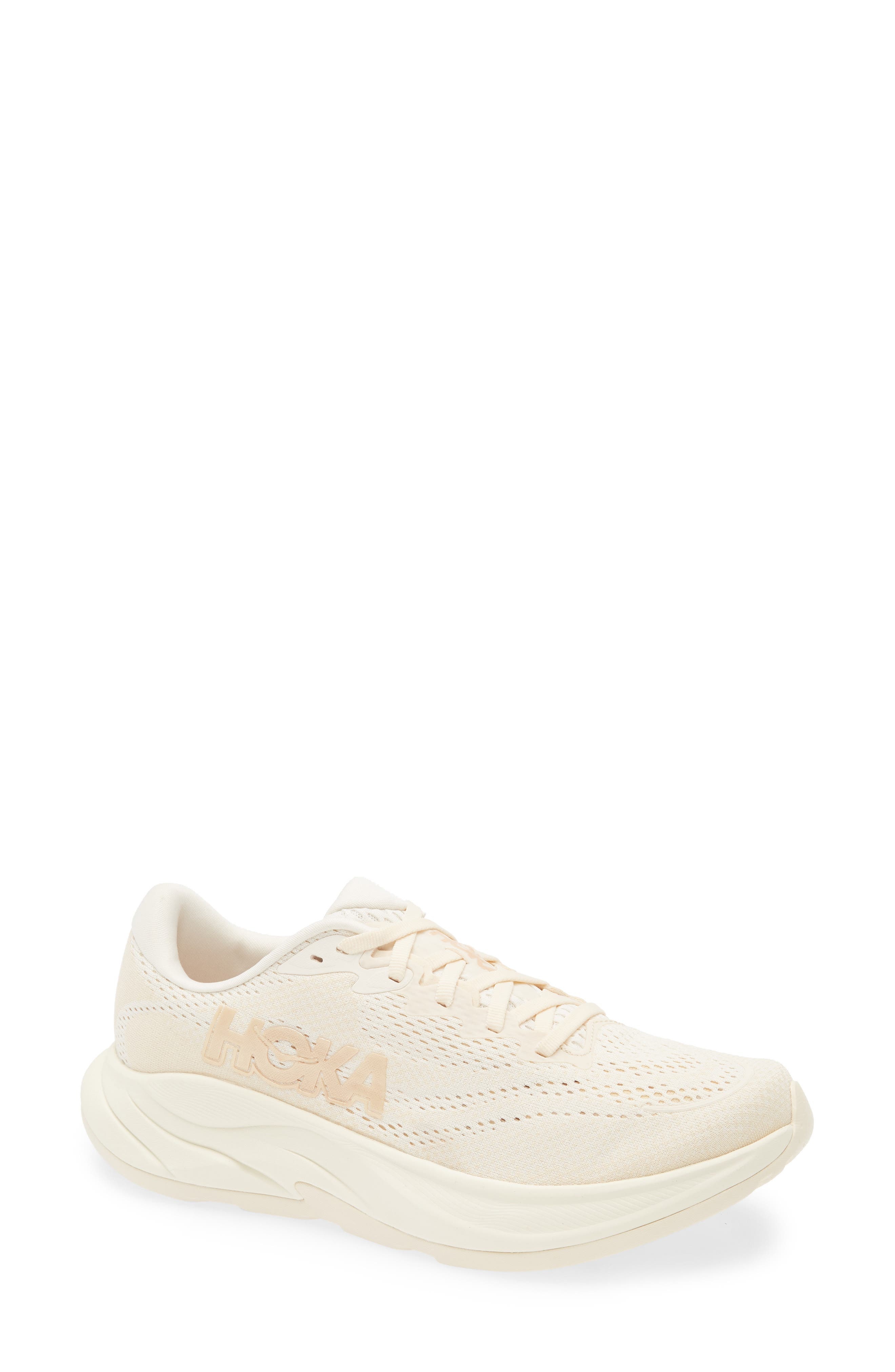 HOKA Rincon 4 Running Shoe in Vanilla /Birch at Nordstrom - 1