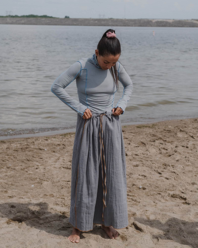 Max Skirt - Crinkle Linen 15