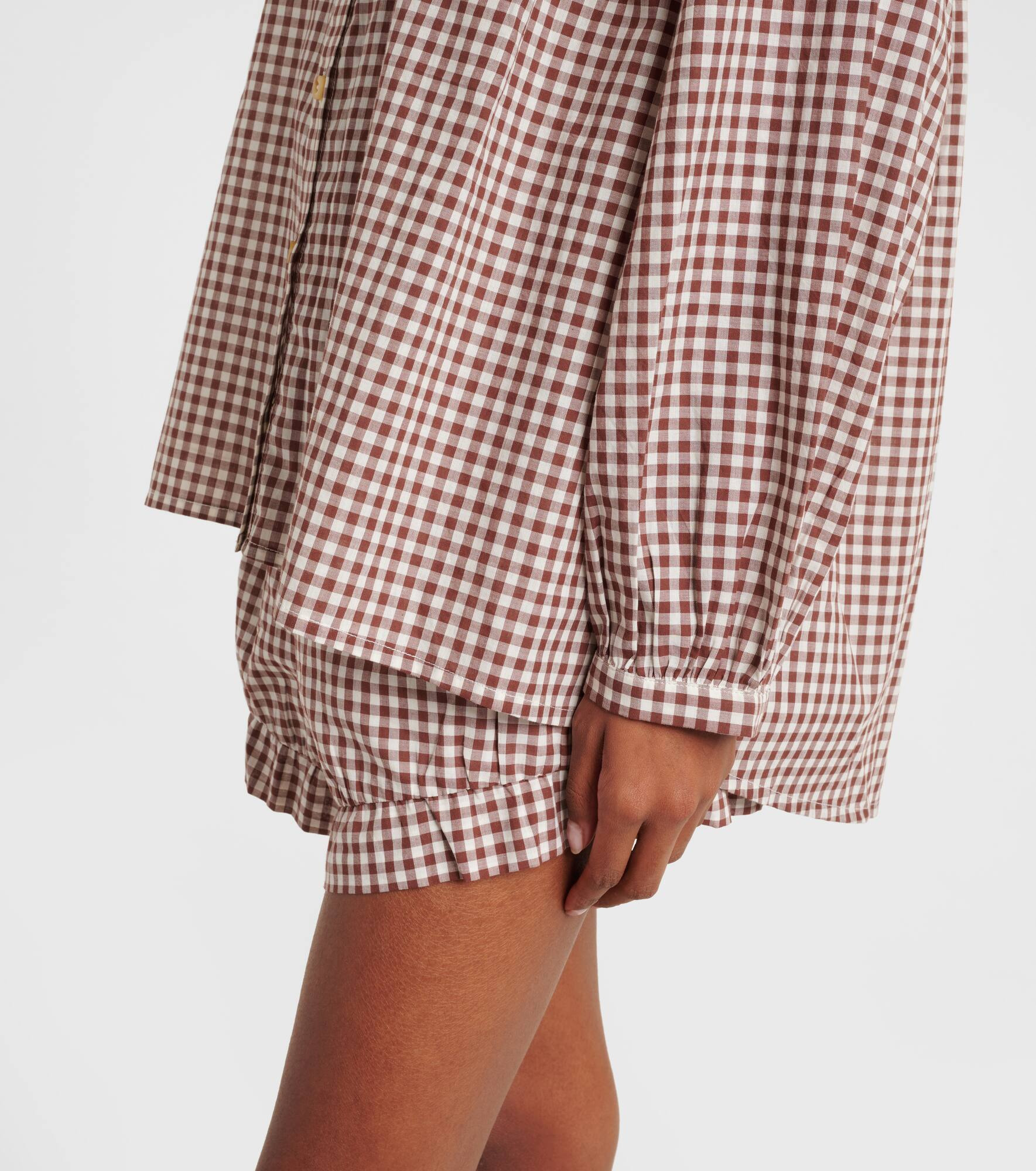 Mira gingham cotton shirt - 5