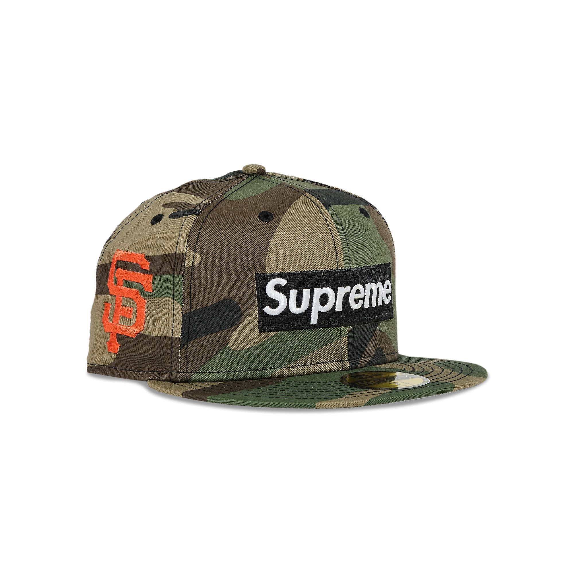 Supreme x MLB Teams Box Logo New Era 'Woodland Camo - San Francisco' - 2