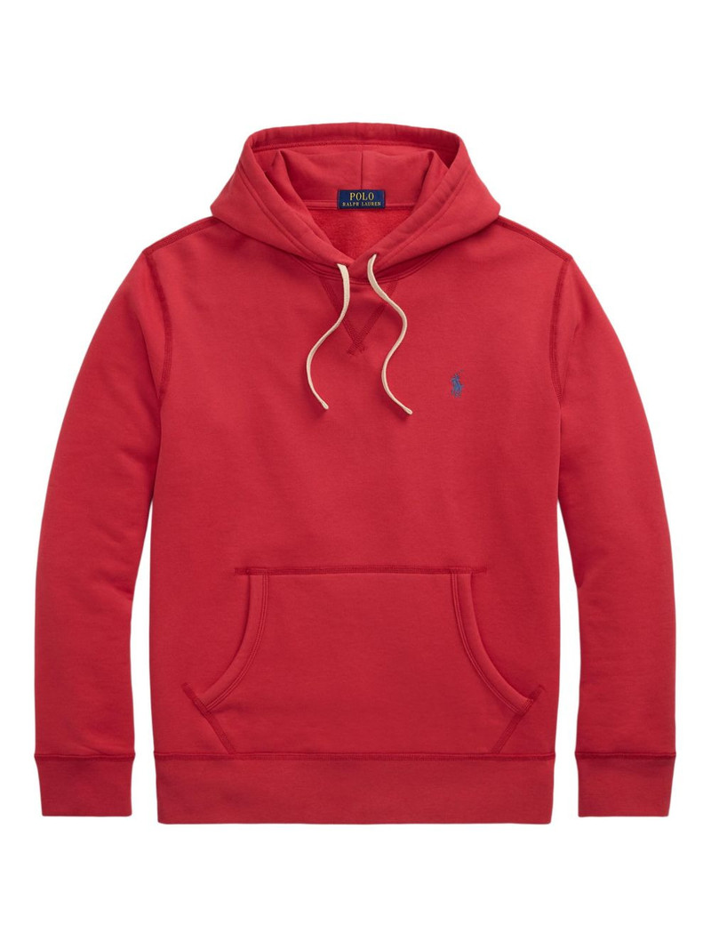 logo-embroidered hoodie 1