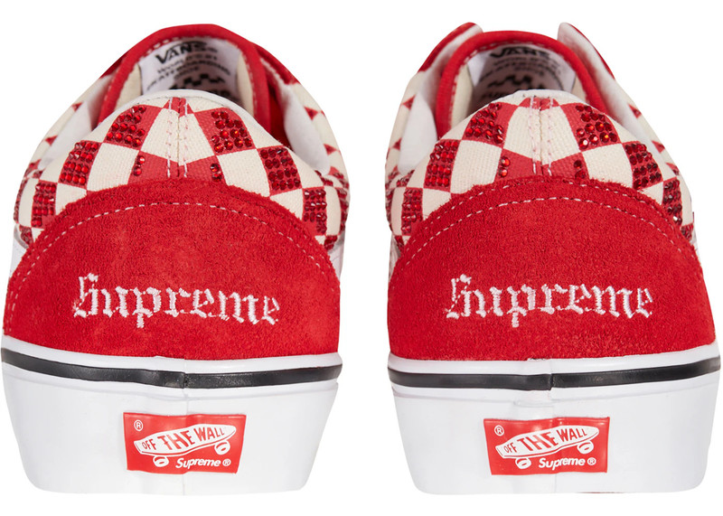 Vans Vans Old Skool Supreme Swarovski Red outlook