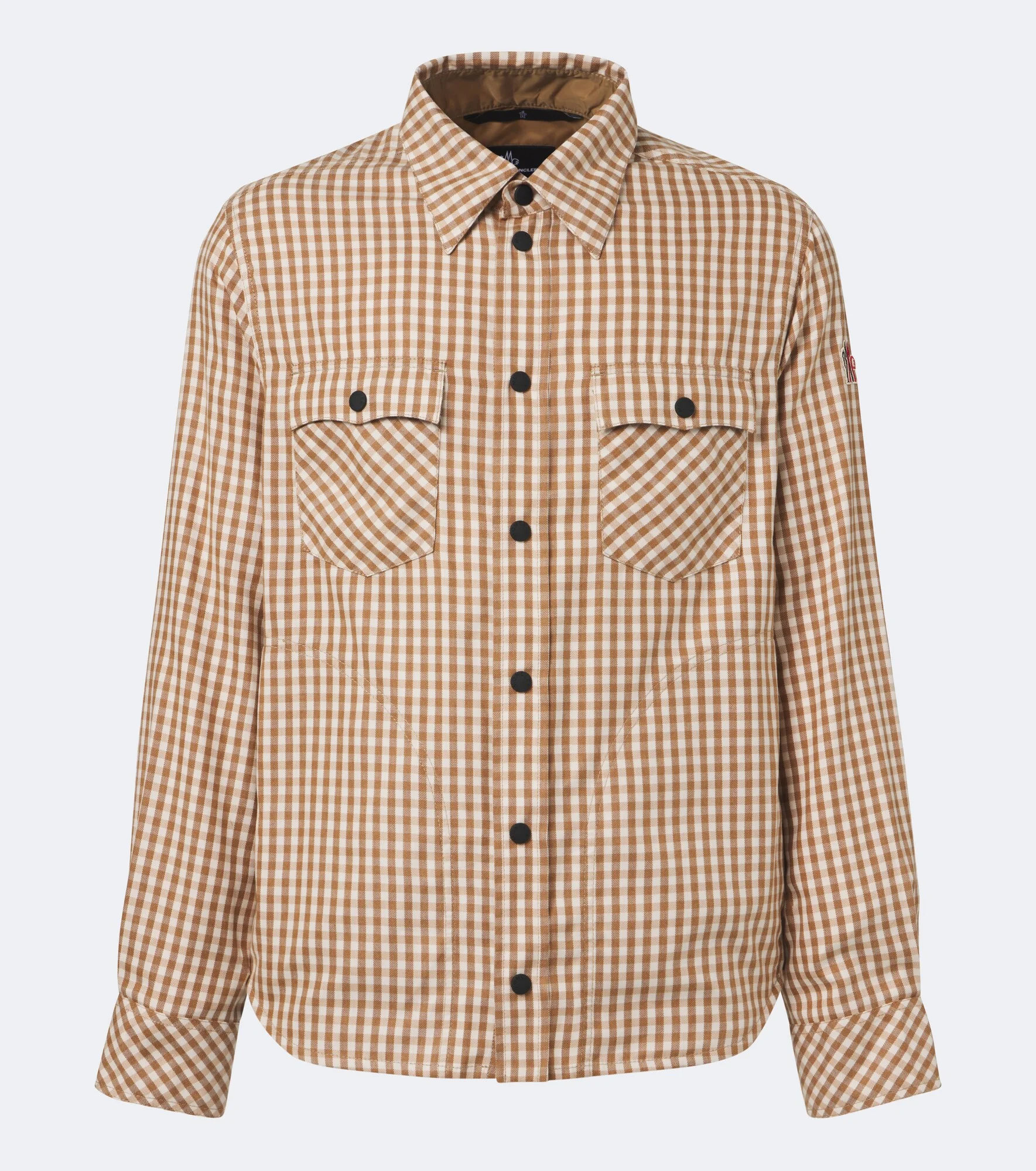 Check cotton-blend twill shirt - 1