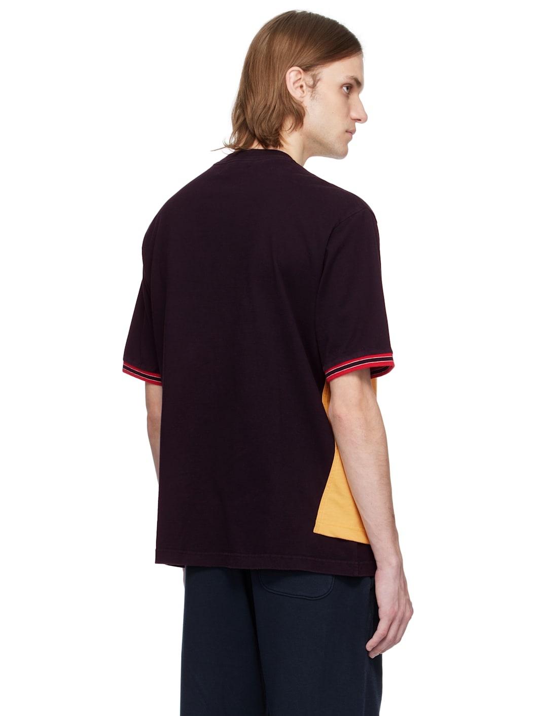 Black & Yellow Front Layered T-shirt - 3
