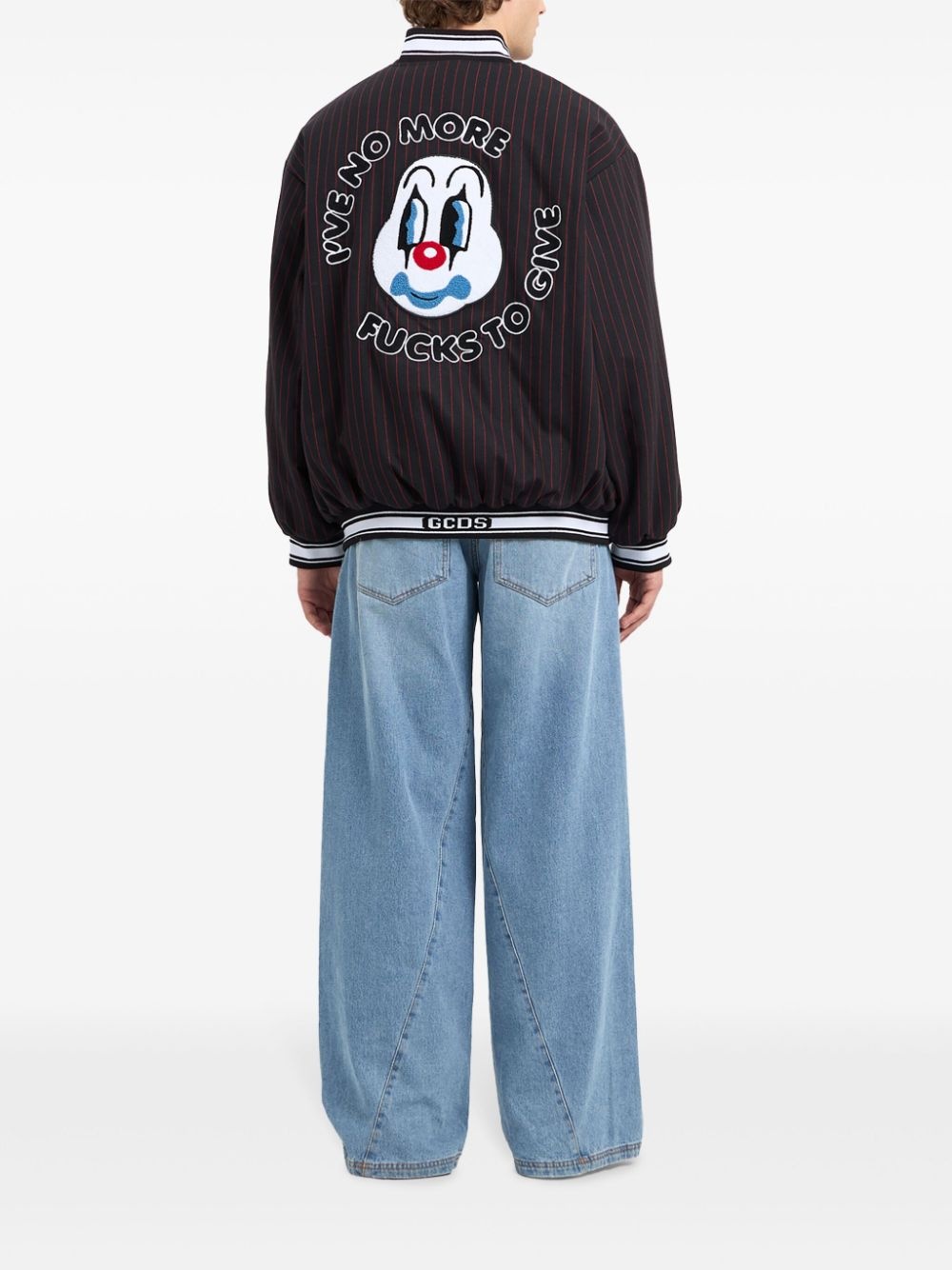 Pinstripe Clown bomber jacket - 3