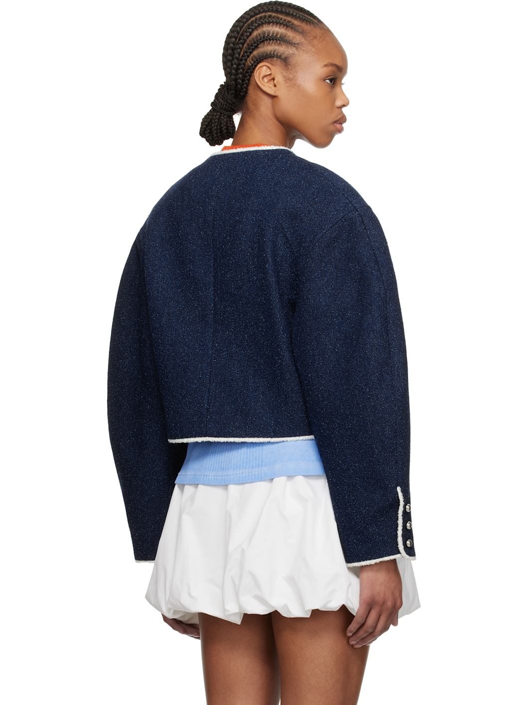 Blue Patch Pocket Denim Jacket - 3
