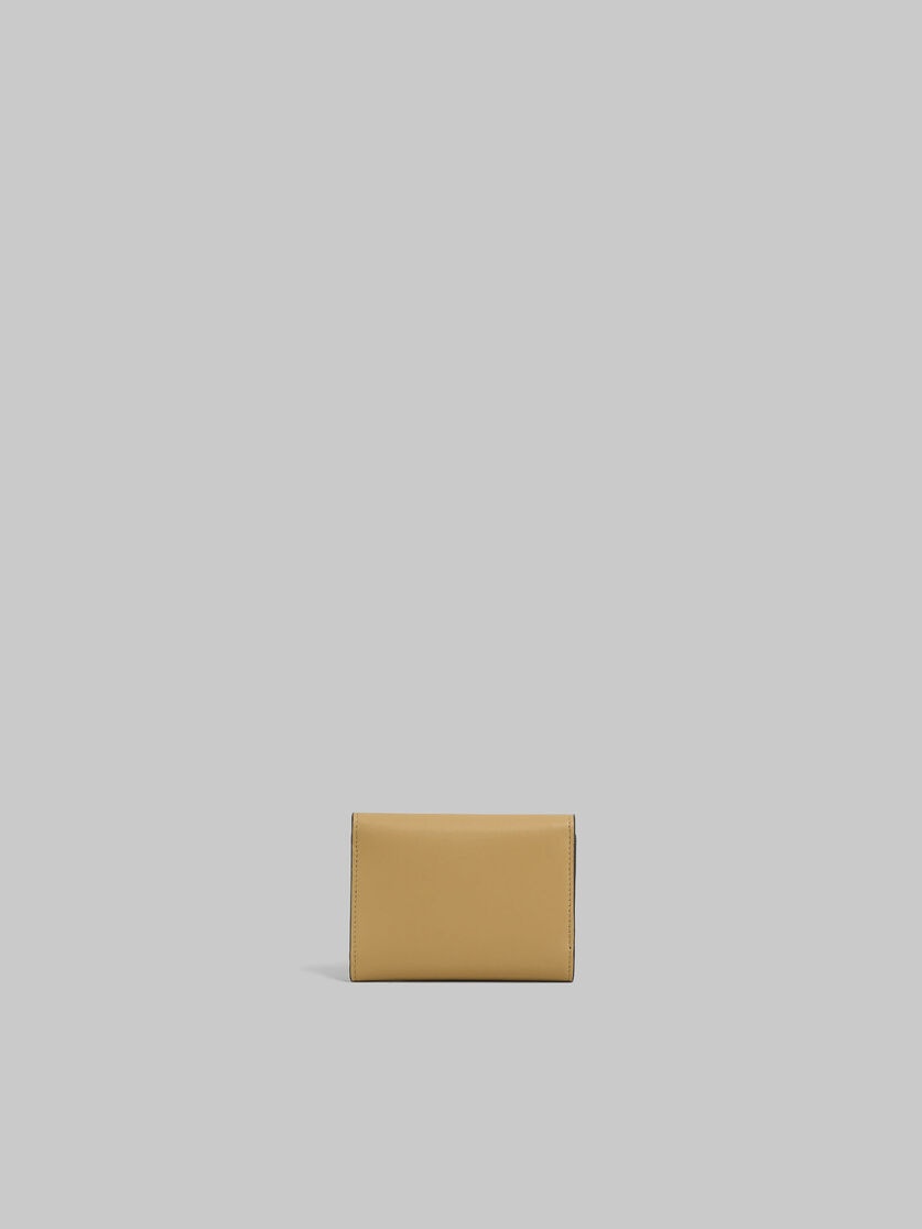 BEIGE LEATHER TRUNKAROO TRIFOLD WALLET - 3