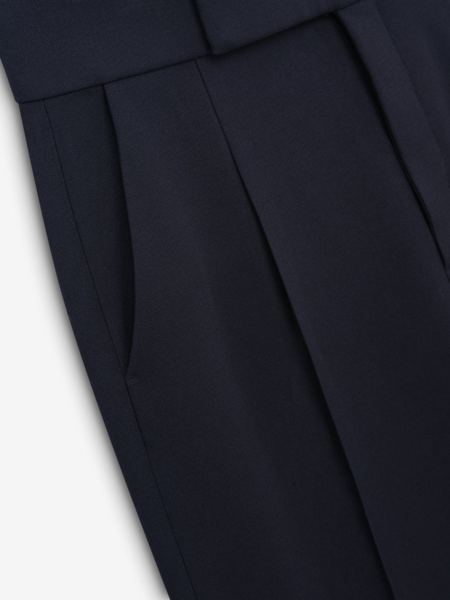 Wool Gabardine Single Pleat Eternal Trouser - 3